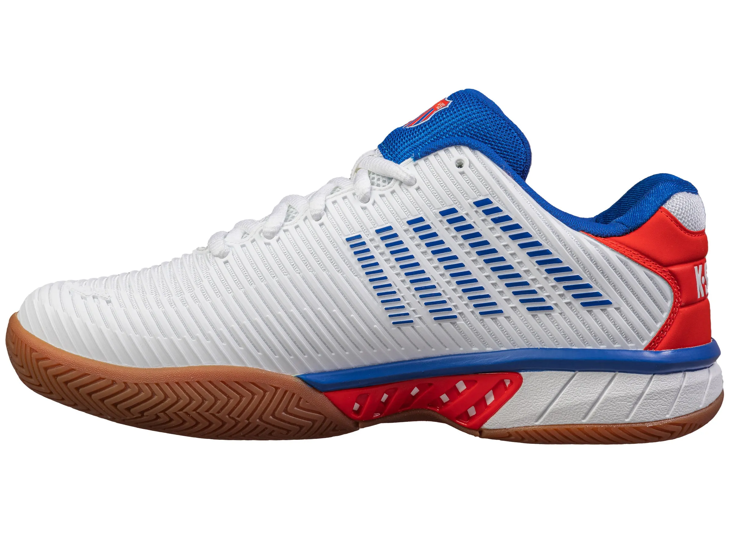 04397-953-M | HYPERCOURT EXPRESS 2 INDOOR | WHITE/RED Feather Light Long Distance