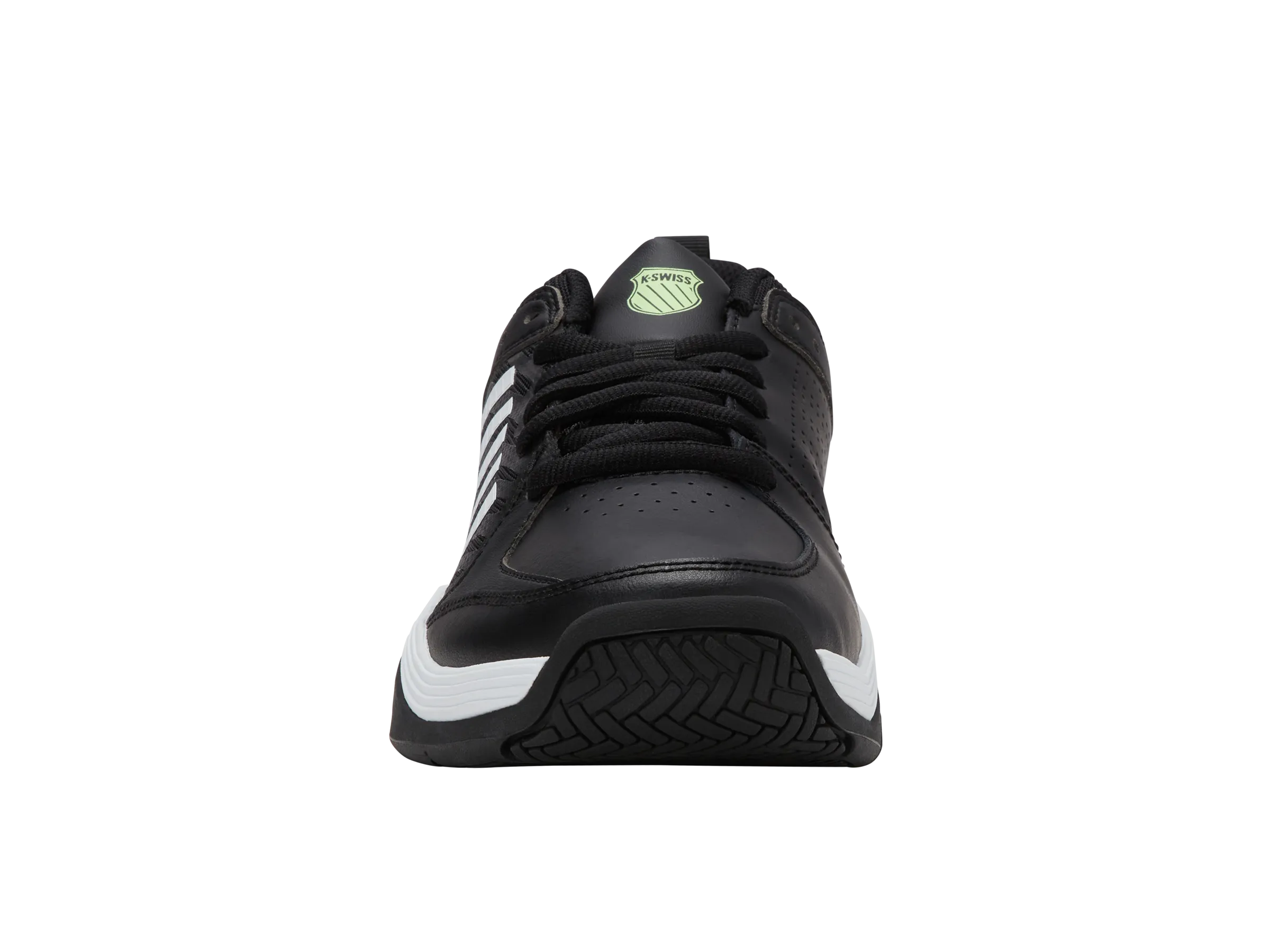 04428-064-M | COURT EXPRESS 2 | BLACK/WHITE/SOFT NEON GREEN Wide Base Stabilization Easy Flow