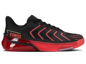 04437-059-M | ULTRASHOT 4 | BLACK/NEON LAVA/CHILI PEPPER Adjustable Lace Closure Dinner Look