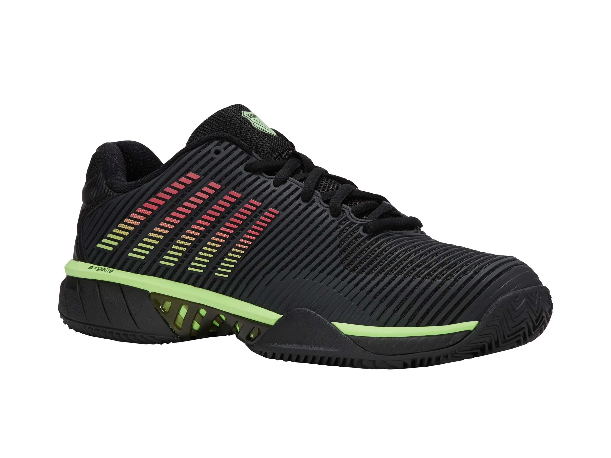 Surf Step 06614-034-M | HYPERCOURT EXPRESS 2 CLAY | BLACK/SOFT NEON GREEN/NEON LAVA
