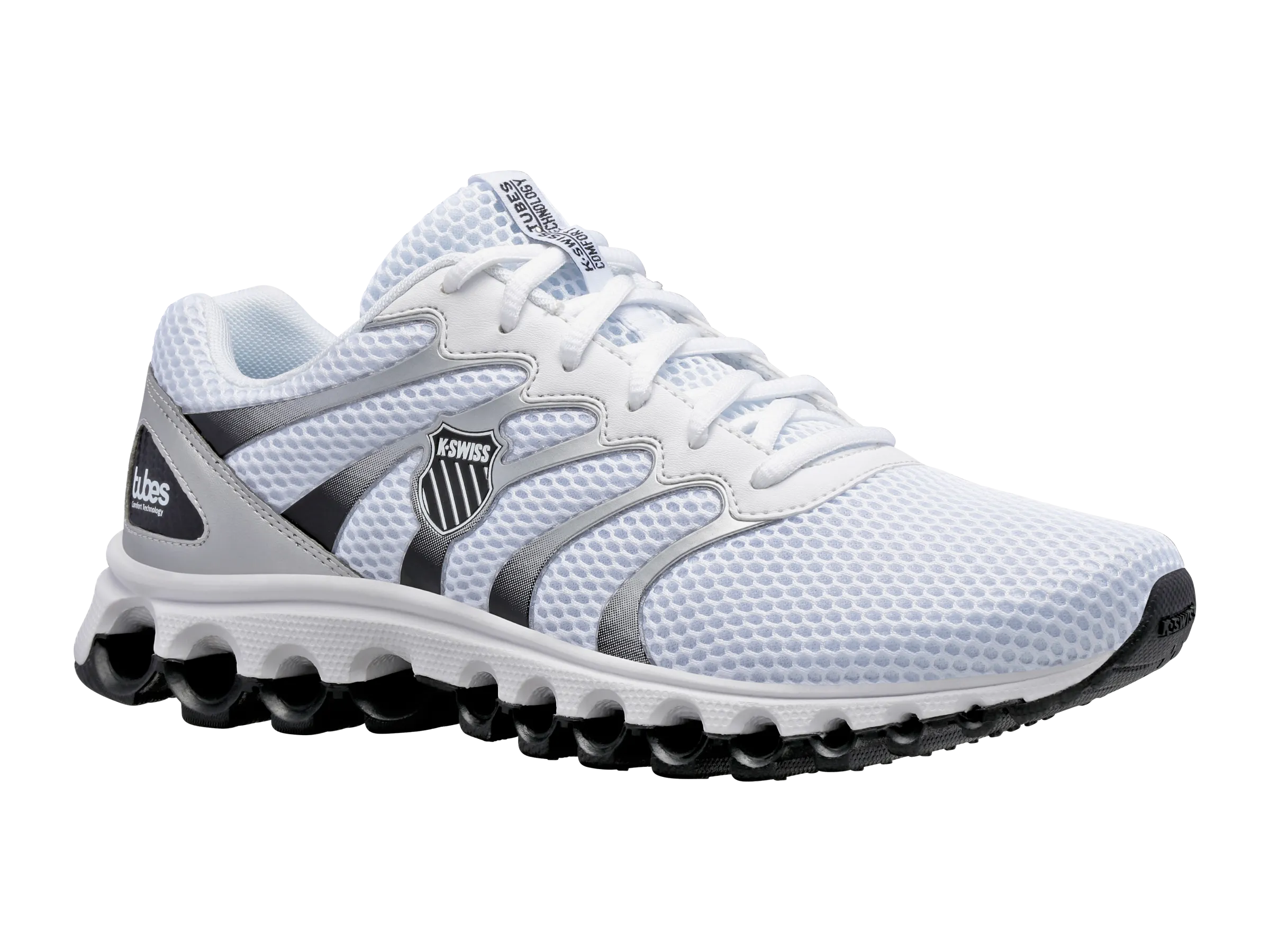 07112-107-XW | TUBES 200 | WHITE/BLACK/SILVER Multi Density Foam