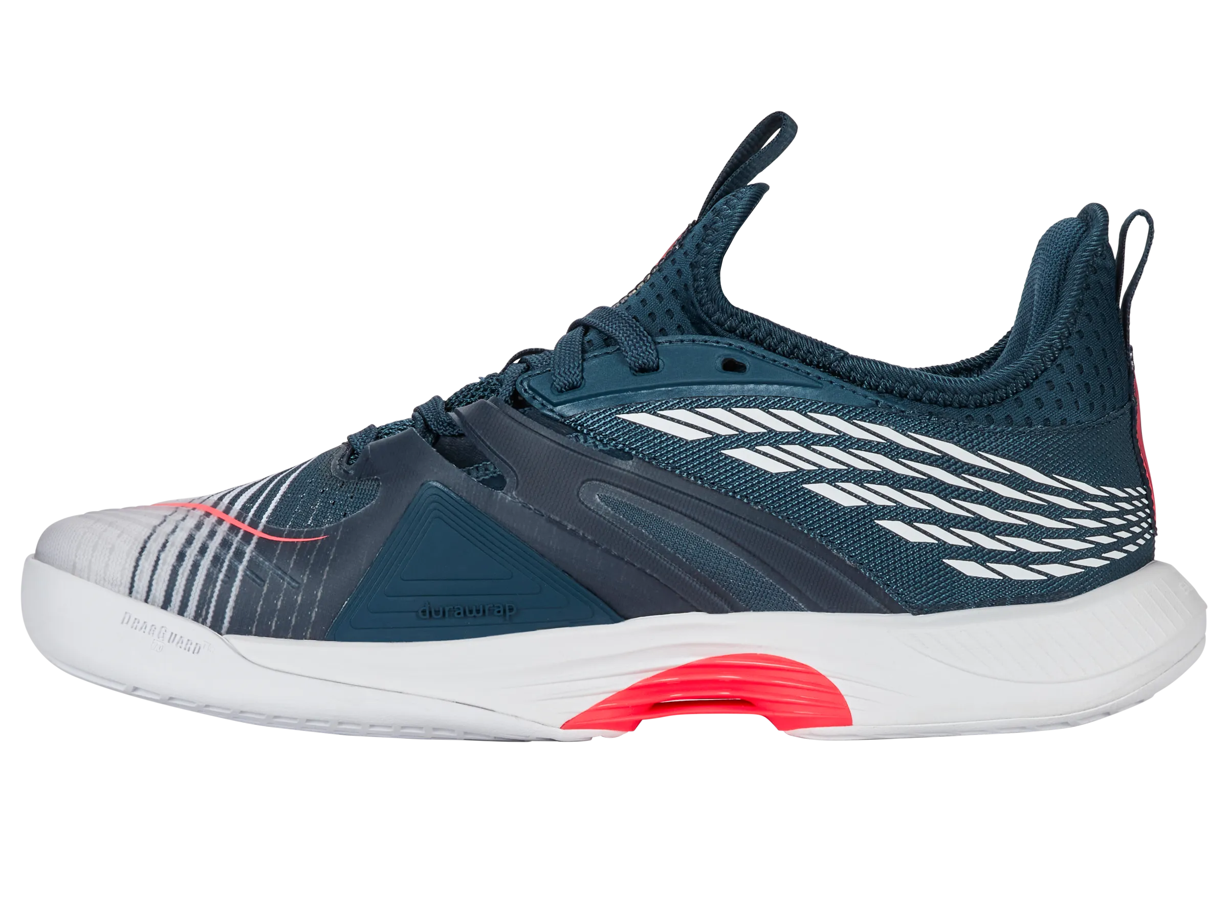 07392-129-M | SPEEDTRAC | WHITE/STARGAZER/NEON BLAZE All Day Comfort Fit Shock Absorbing Midsole