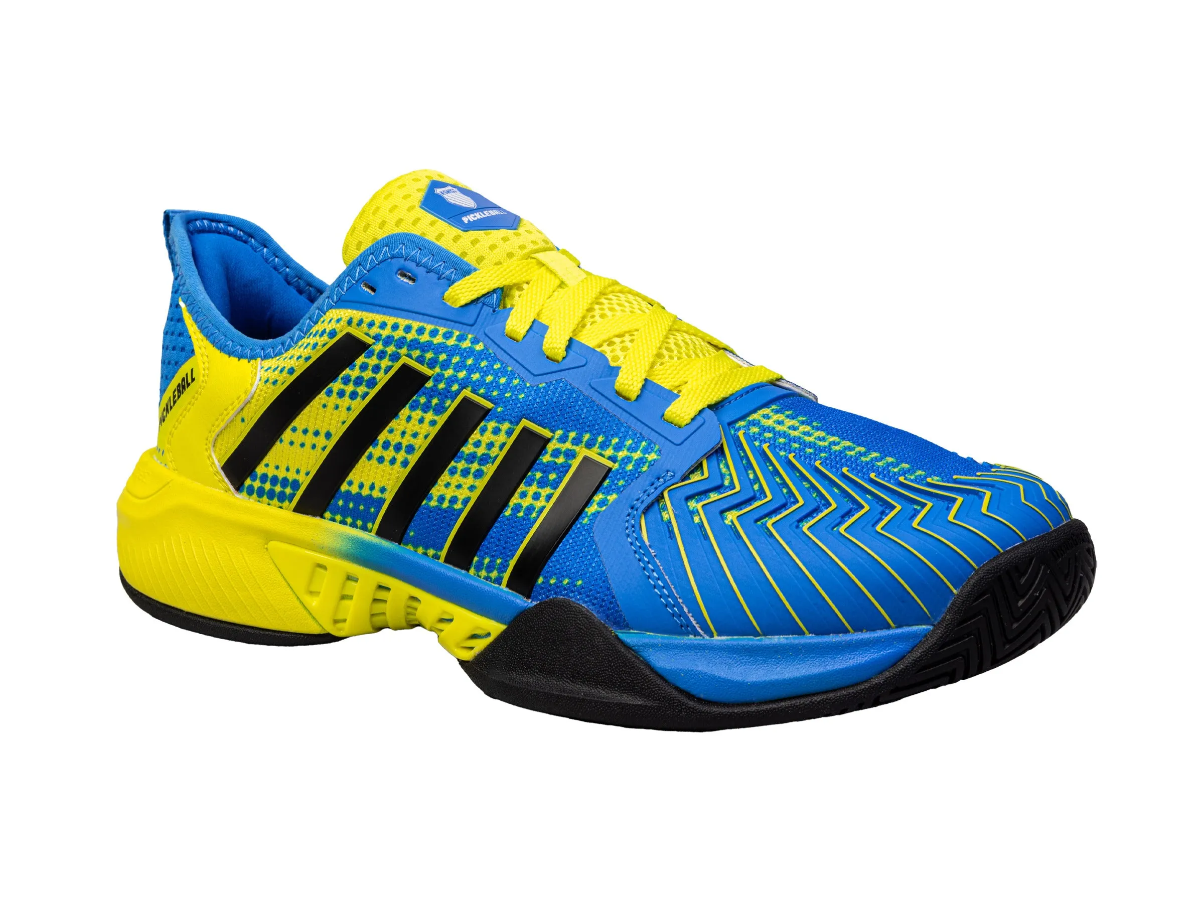 07916-464-M | PICKLEBALL SUPREME | BRILLIANT BLUE / OPTIC YELLOW / BLACK Padded collar Quiet Step