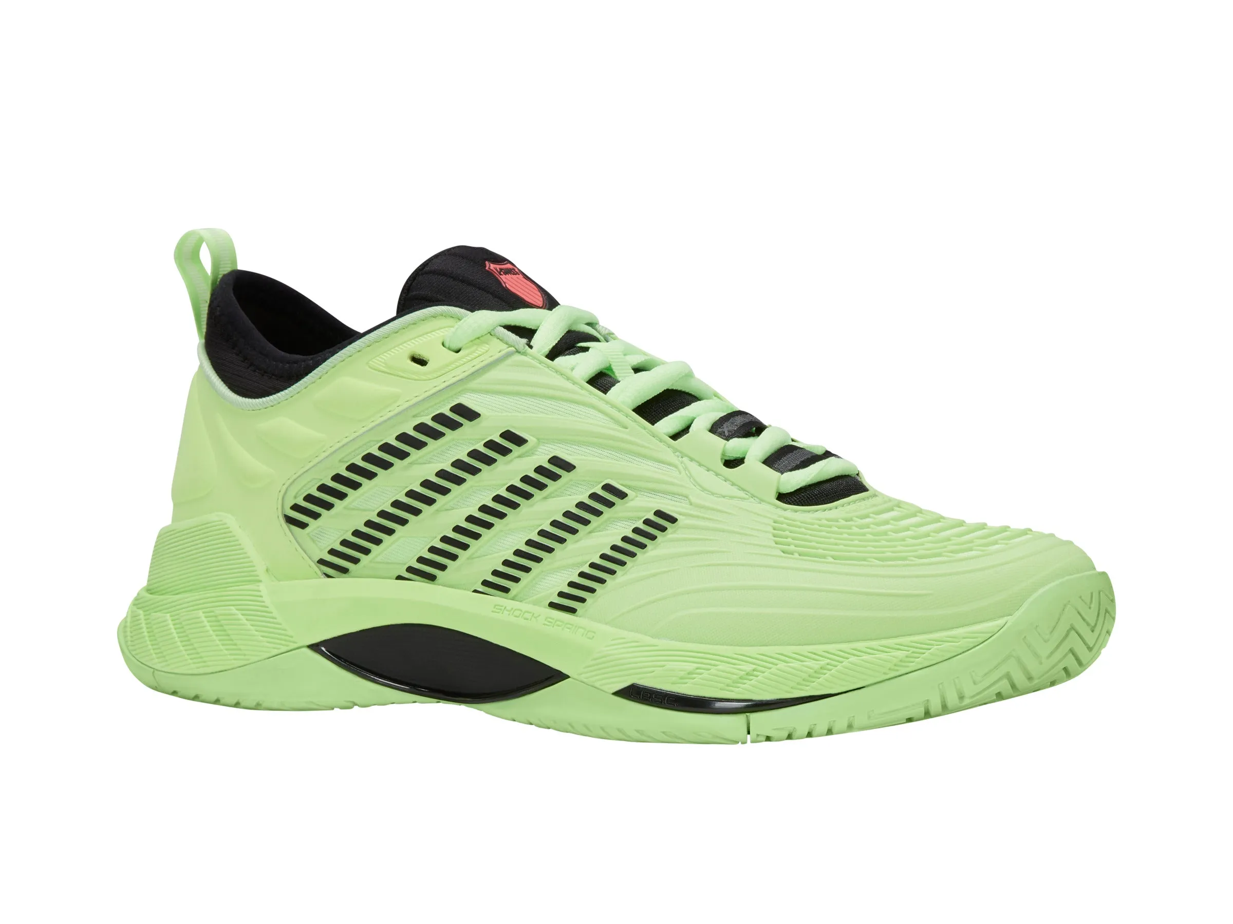 09071-306-M | HYPERCOURT SUPREME 2 | SOFT NEON GREEN/BLACK/NEON LAVA Flexible Rocker Sole