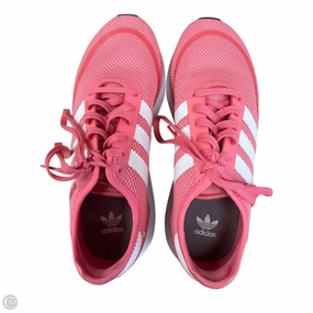 Impact Resistant Midsole Sport Fusion Shoes Sneakers By Adidas In Coral, Size: 7