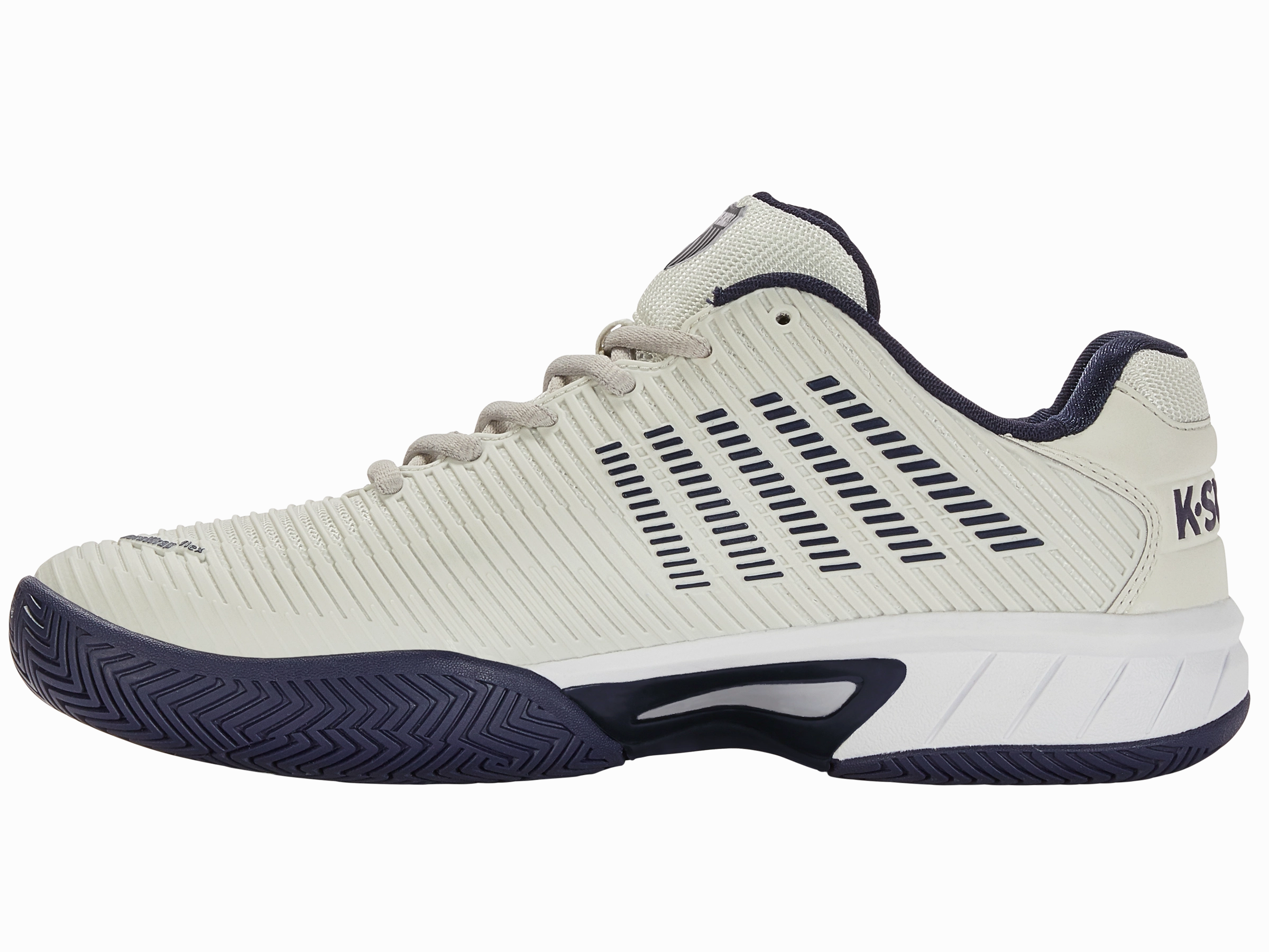 86613-090-M | HYPERCOURT EXPRESS 2 | GRAY/WHT/PEACOAT Torsional Stability System Bounce Edge