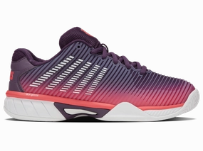 86613-593-M | HYPERCOURT EXPRESS 2 | PURPLE PLUMERIA/WHITE/HOT CORAL Clean White