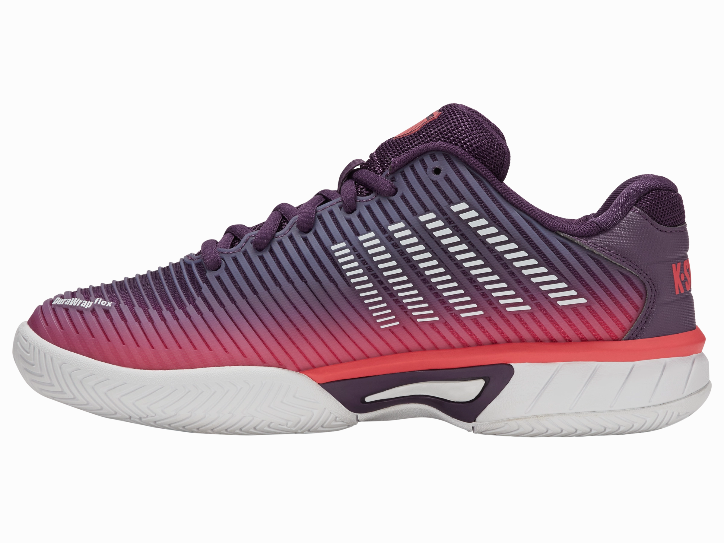 Trail Ease 86613-593-M | HYPERCOURT EXPRESS 2 | PURPLE PLUMERIA/WHITE/HOT CORAL