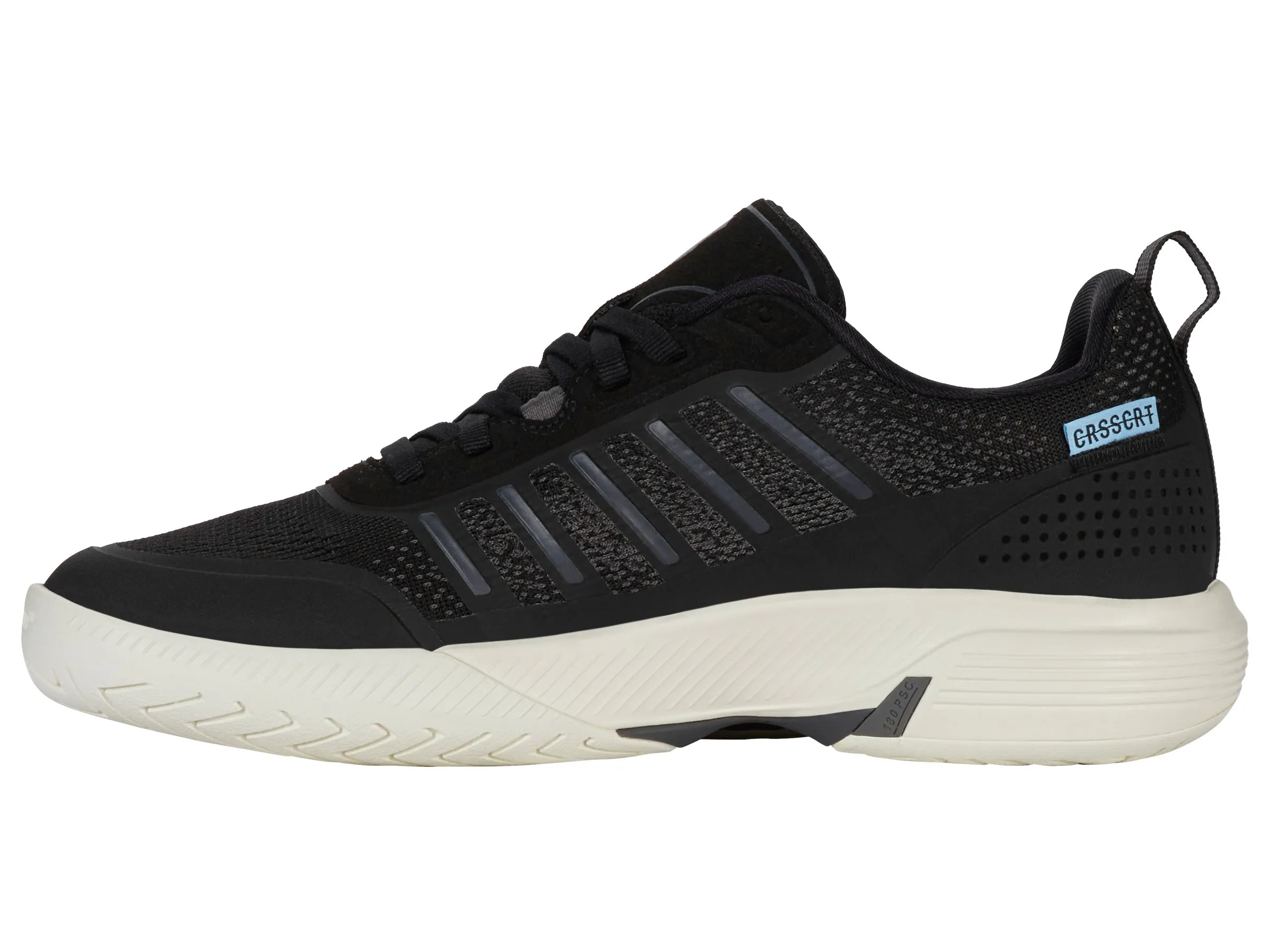 94405-013-M | ULTRA COURT | BLACK/SNOW WHITE/ASPHALT Anti Slip Outsole Quiet Step