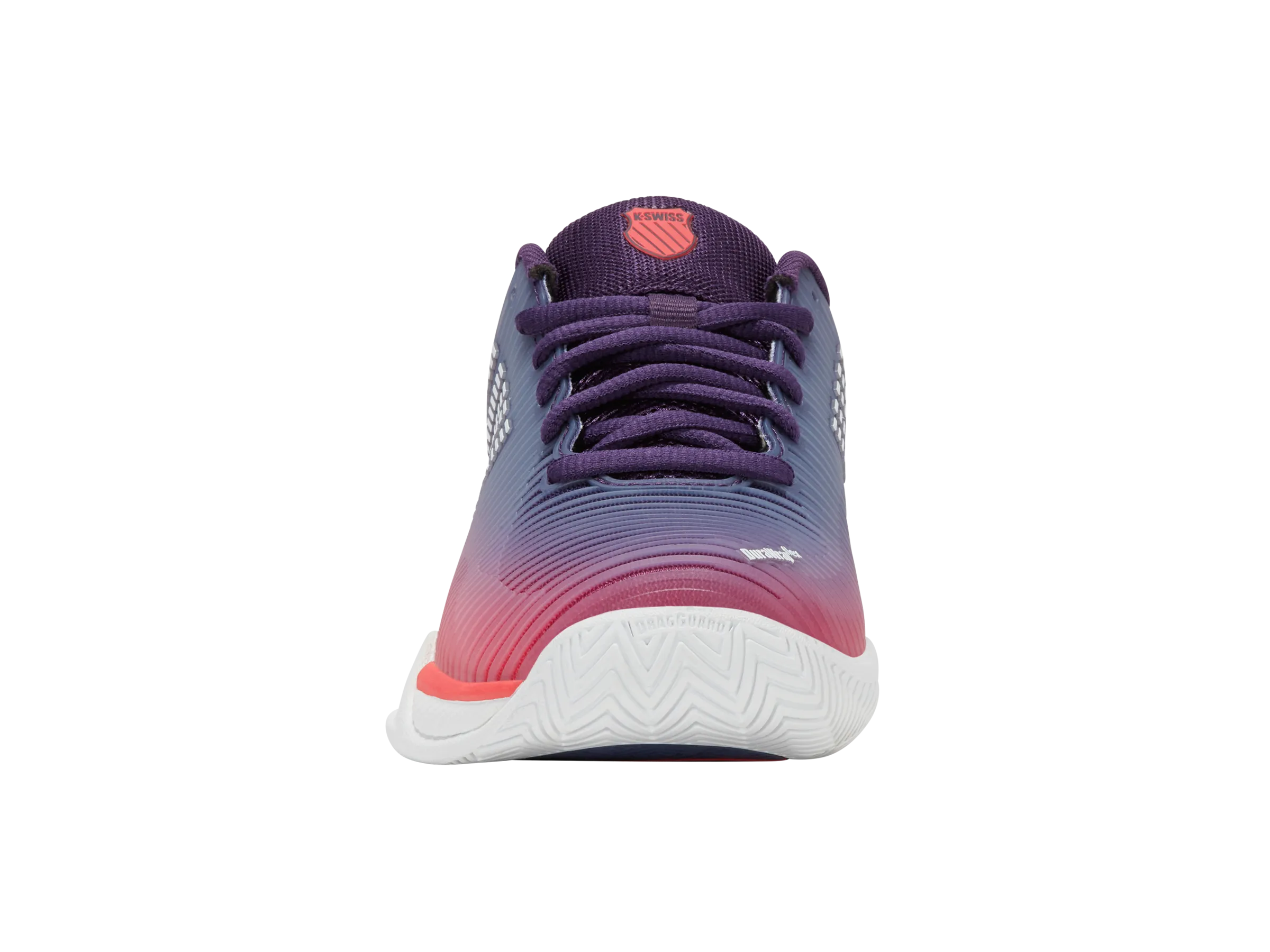 Durable Build Padded Tongue 96613-593-M | HYPERCOURT EXPRESS 2 | PURPLE PLUMERIA/WHITE/HOT CORAL