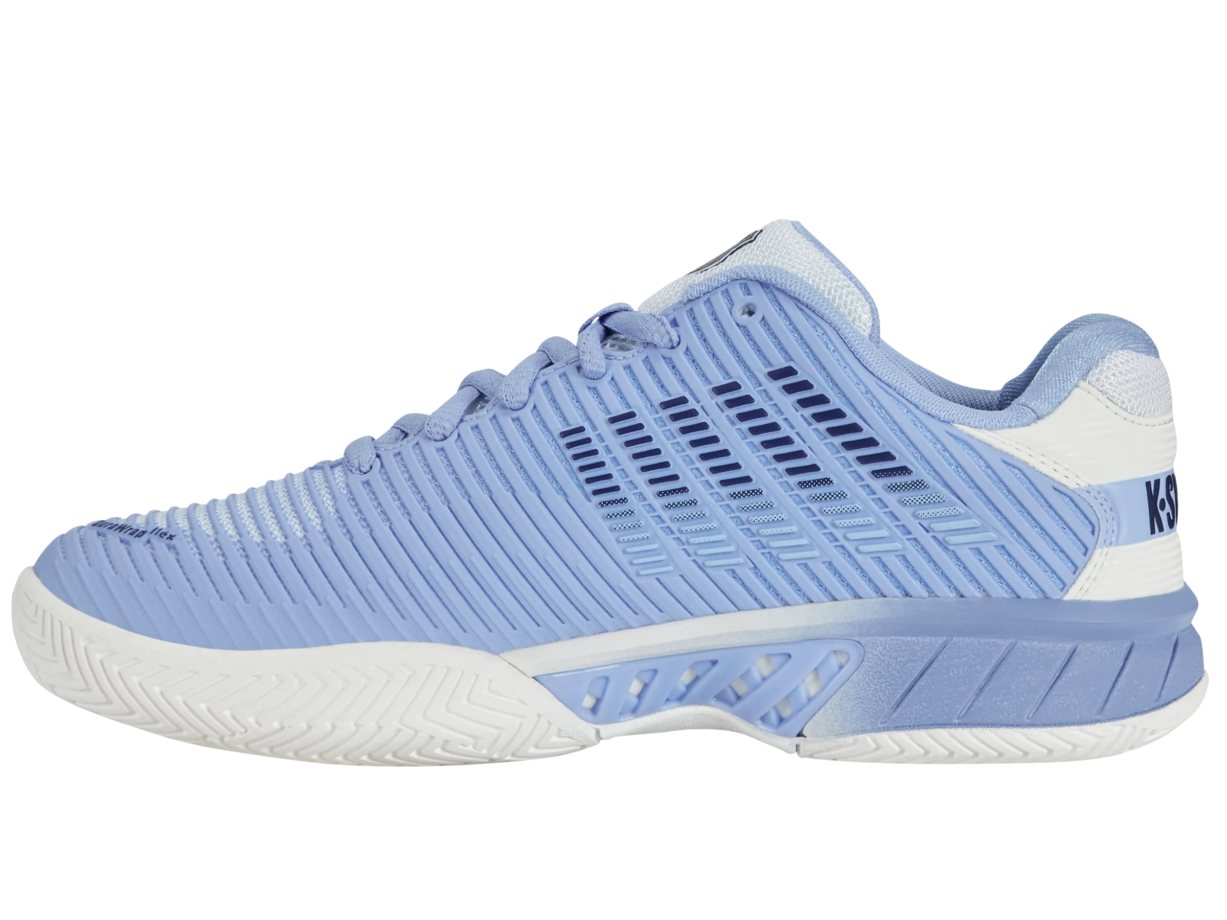 96807-171-W | HYPERCOURT EXPRESS 2-WIDE | BRIGHT WHITE/OPEN AIR/ESTATE BLUE Ventilated Mesh Long Distance