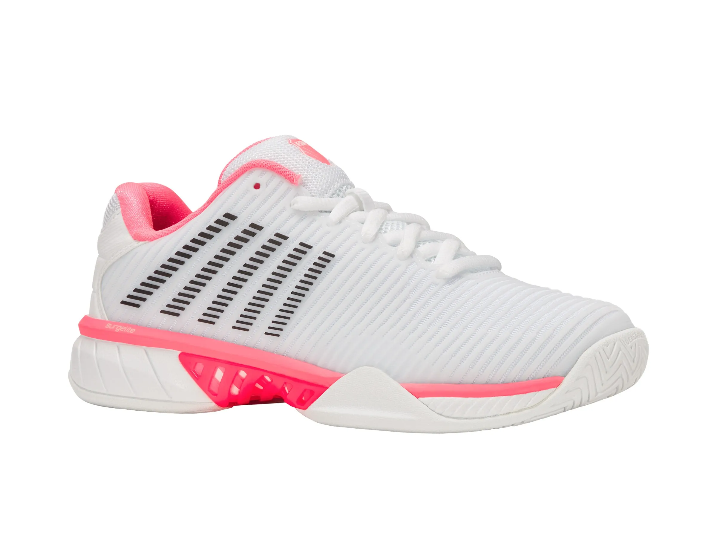 Reinforced toe cap 96807-178-W | HYPERCOURT EXPRESS 2-WIDE | WHITE/NEON PASTEL PINK/BLACK