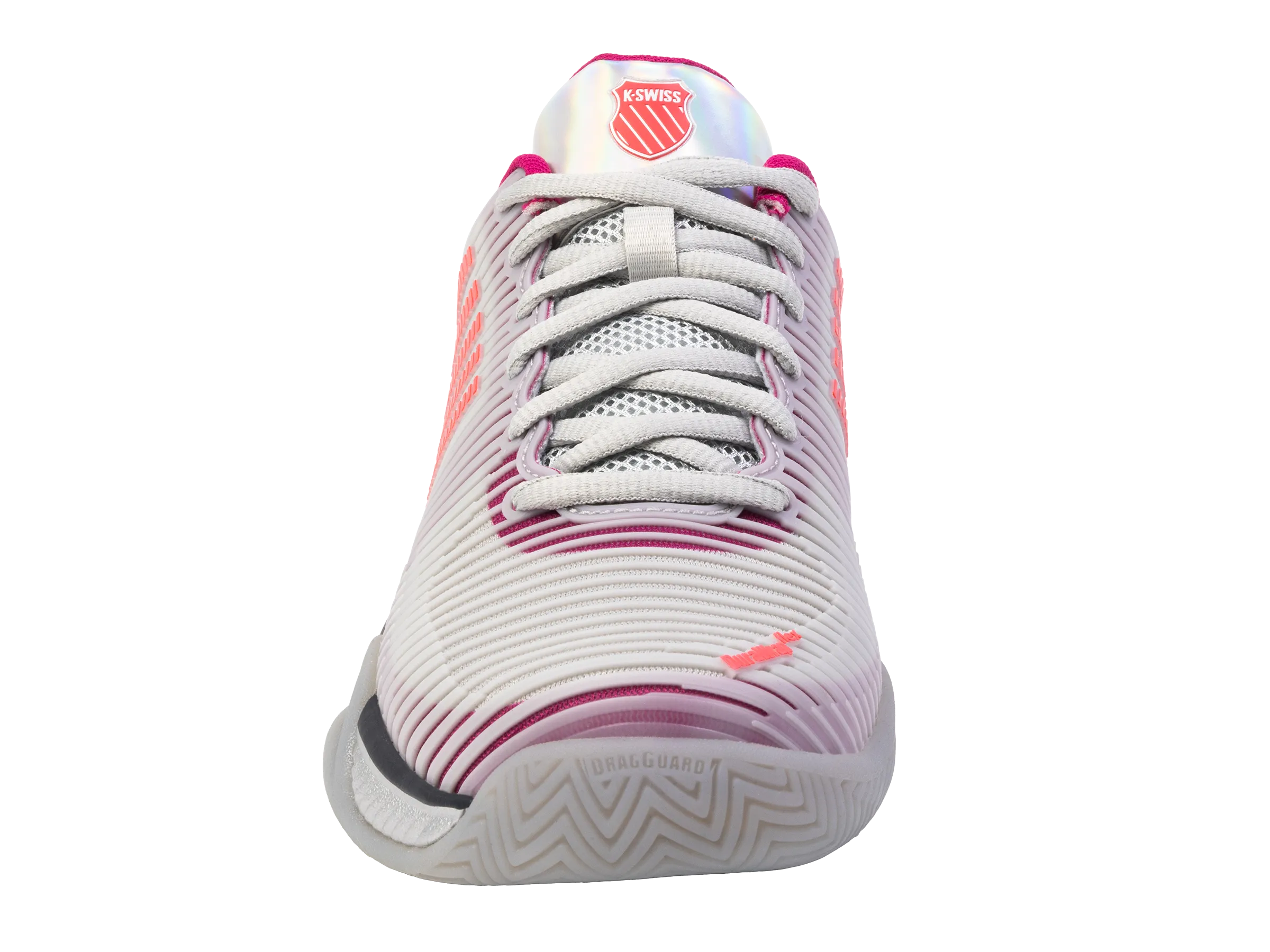 97382-093-M | HYPERCOURT EXPRESS 2  LUCKY IN LOVE | SILVER/HARBOUR MIST/DRAGON FRUIT Smooth zipper closure