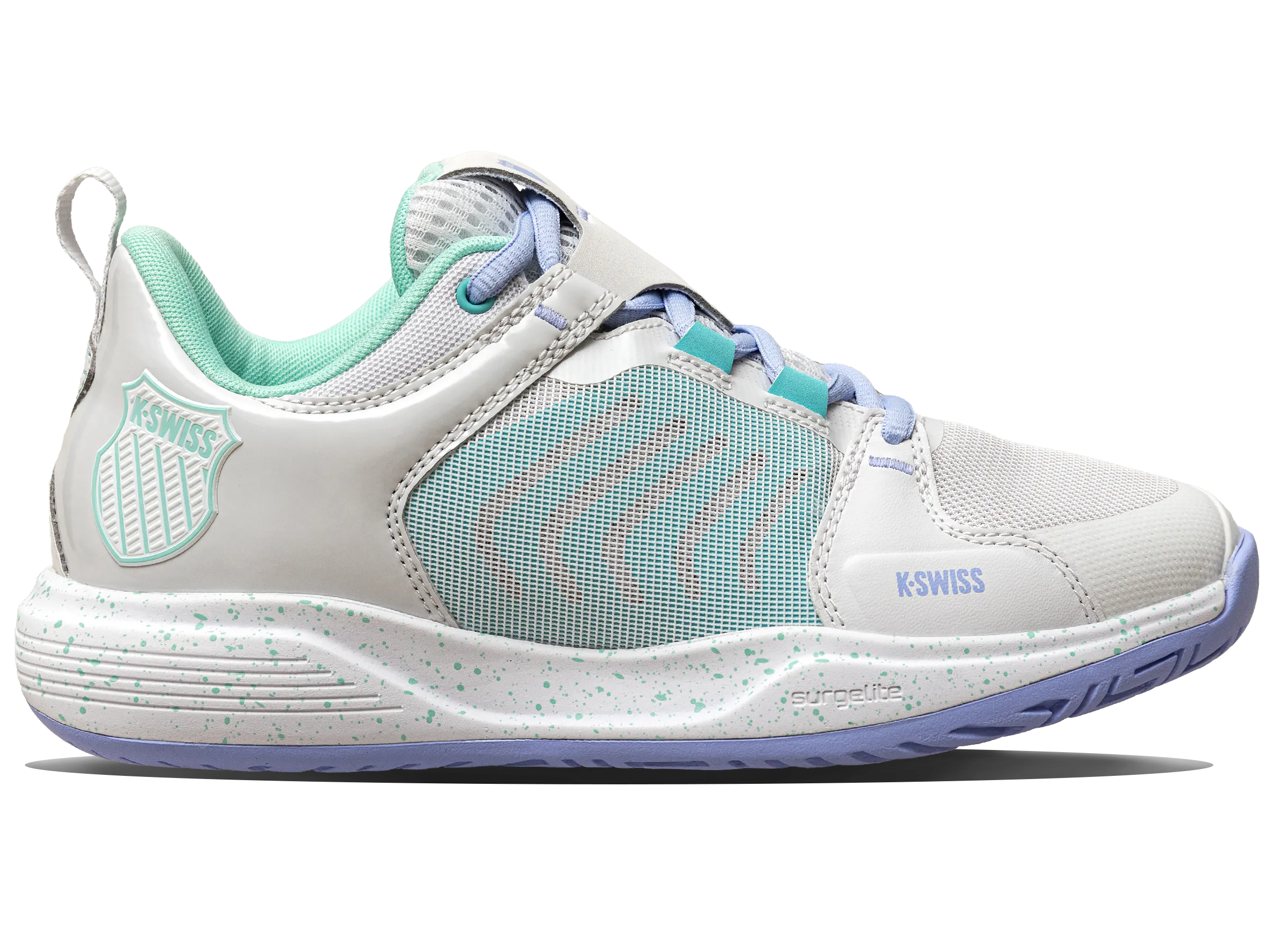 Look Ready Memory Foam Airport Travel 97395-095-M | ULTRASHOT TEAM | NIMBUS CLOUD/NEON PURPLE/NEON TEAL