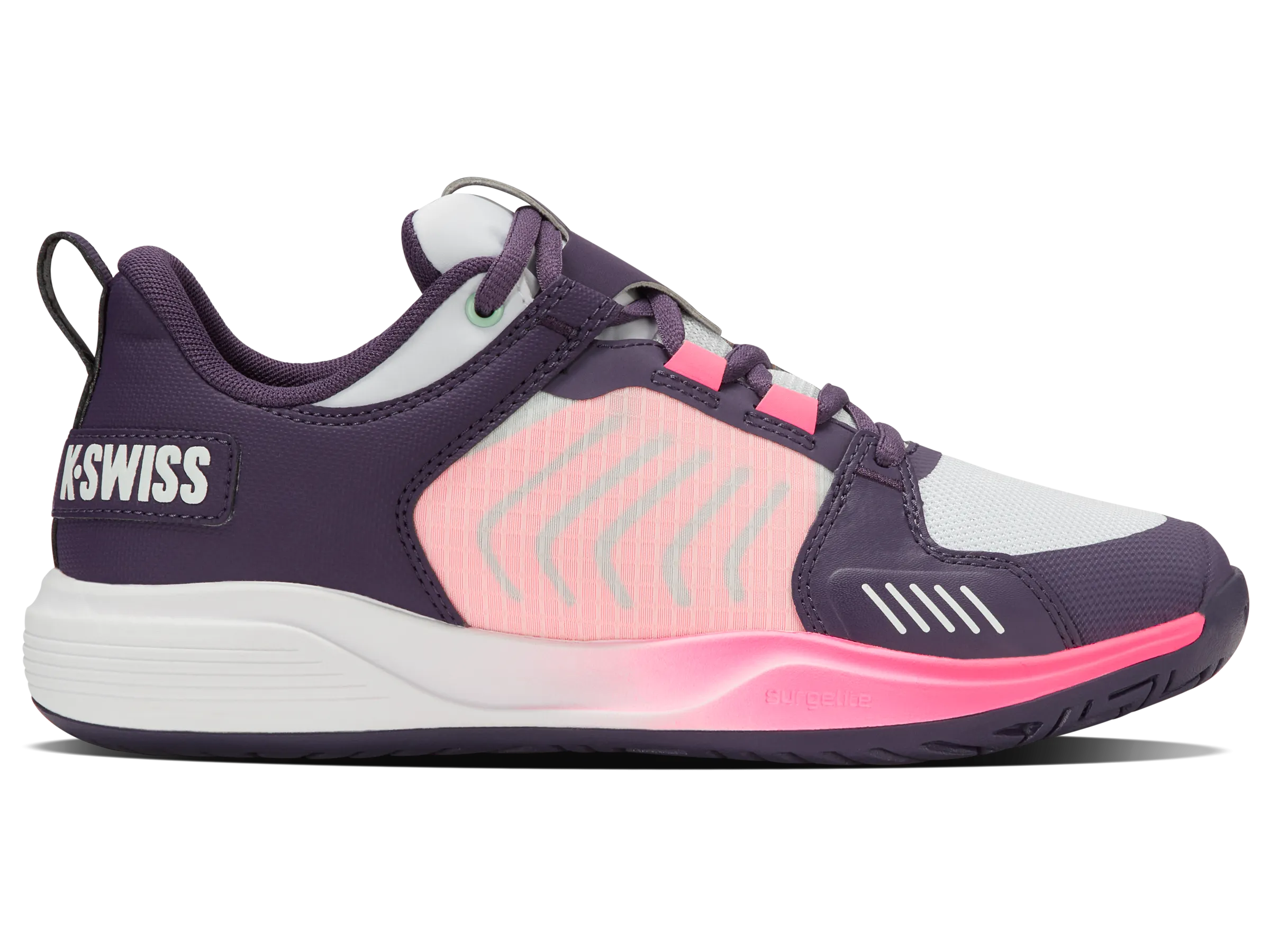 97395-593-M | ULTRASHOT TEAM | PURPLE PLUMERIA/WHITE/NEON PASTEL PINK High Rebound Midsole Foam Agile Path