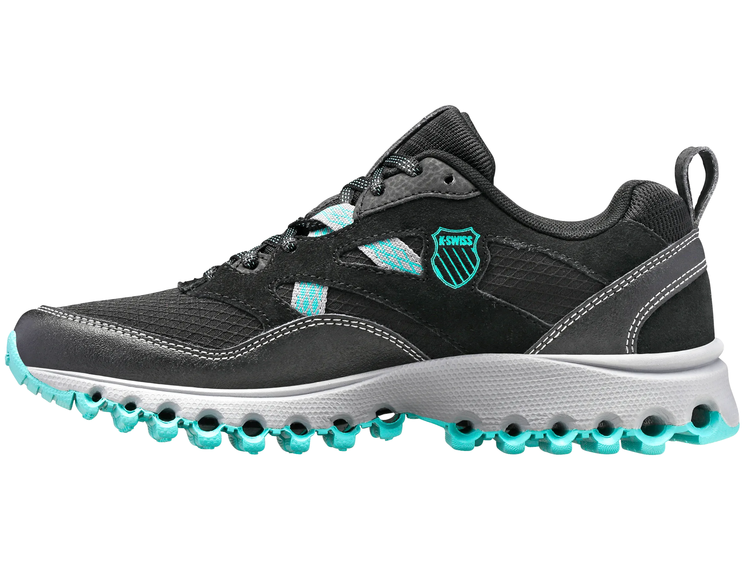 97437-087-W | TUBES TRAIL 200 | BLACK/BLUE TURQUOISE/ALLOY Flex Groove Technology