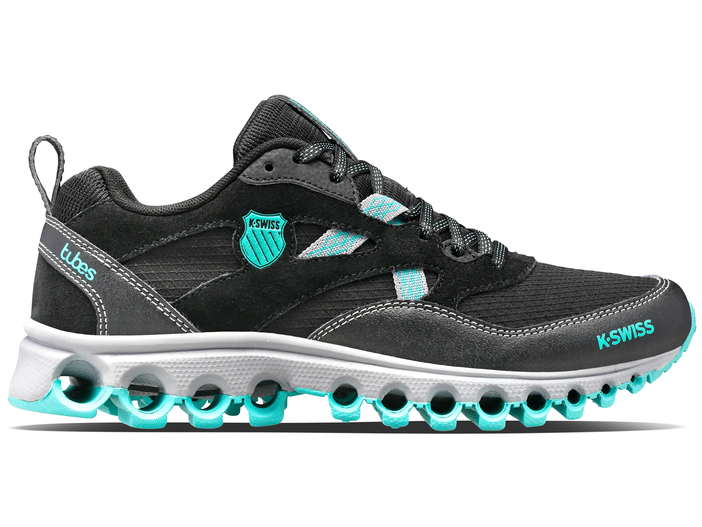 Lightweight EVA Material Breathable 97437-087-W | TUBES TRAIL 200 | BLACK/BLUE TURQUOISE/ALLOY