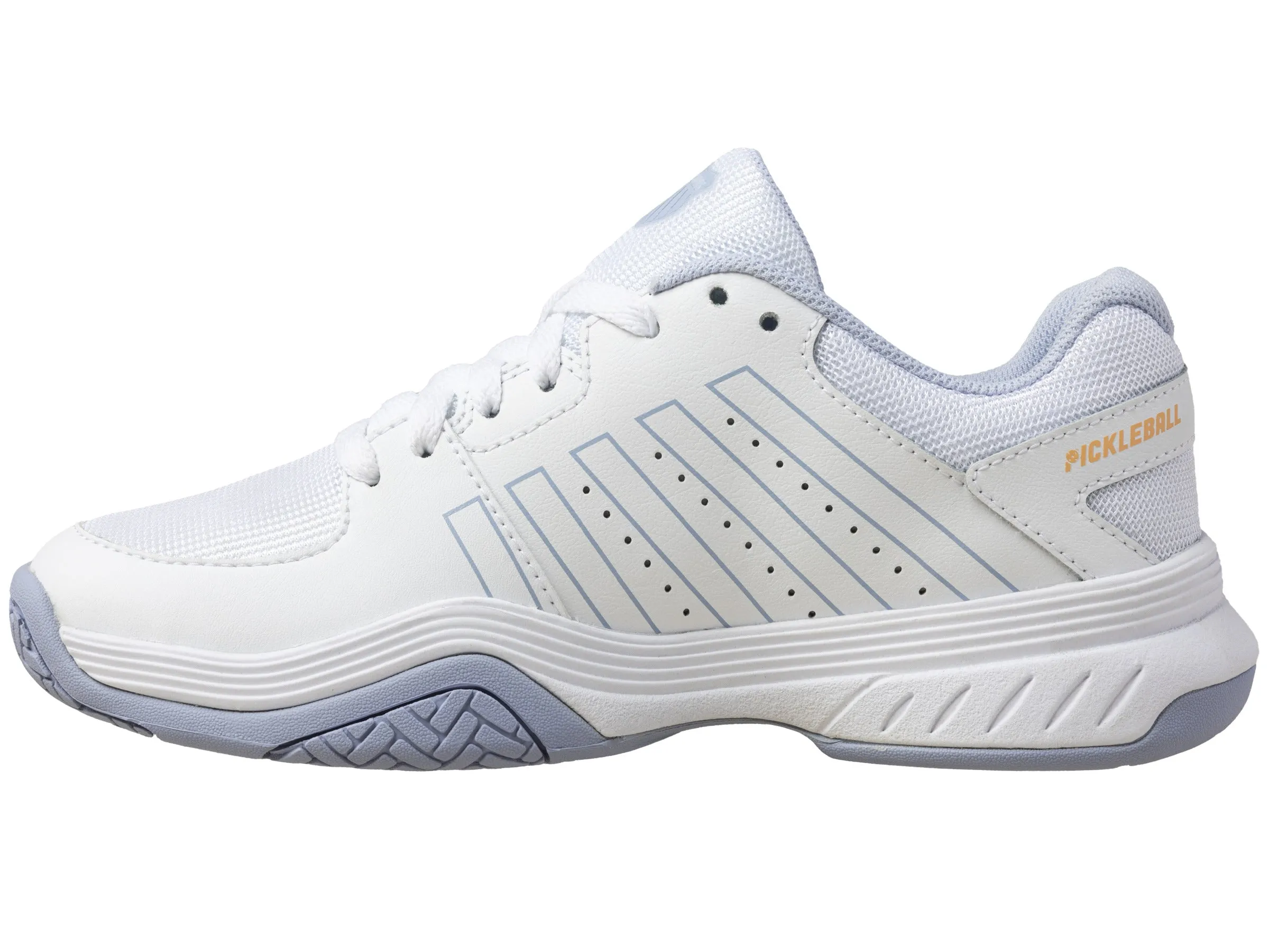 98552-958-M | COURT EXPRESS PICKLEBALL | WHITE/HEATHER/PEACH FUZZ Comfort Ankle