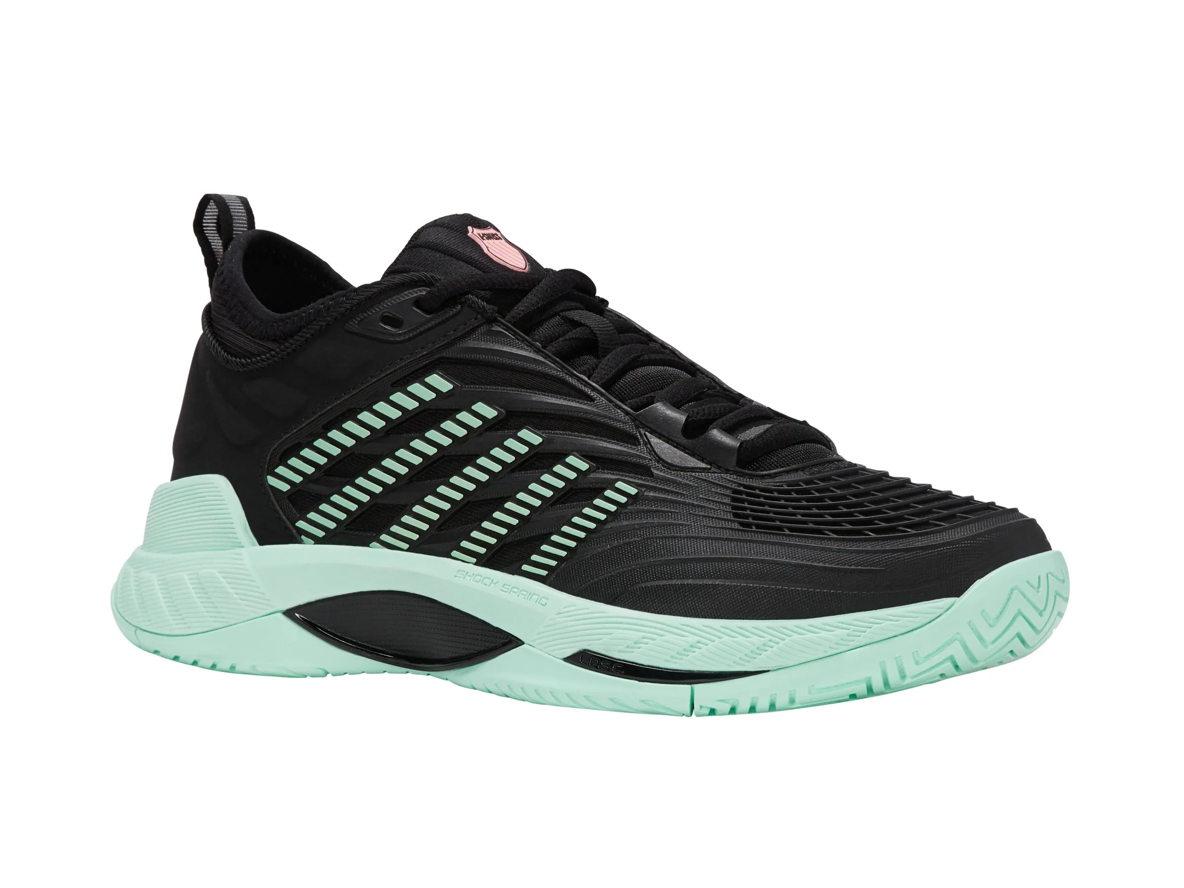 99071-065-M | HYPERCOURT SUPREME 2 | BLACK/NEON MINT Shockproof Sweat Resistant Indoor Fitness