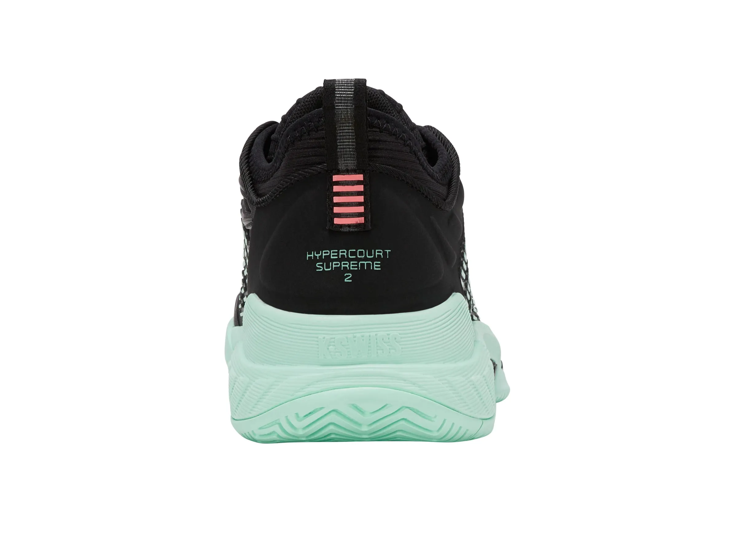 99071-065-M | HYPERCOURT SUPREME 2 | BLACK/NEON MINT Sustainable Leather Stable Core