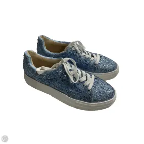 Shoes Sneakers By Betsey Johnson In Blue, Size: 8 Daily Routine High   Top Style