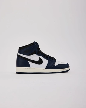 Jordan Air Jordan 1 Retro High OG 'Midnight Navy' Grade-School Kids' loafers Durable Outsole