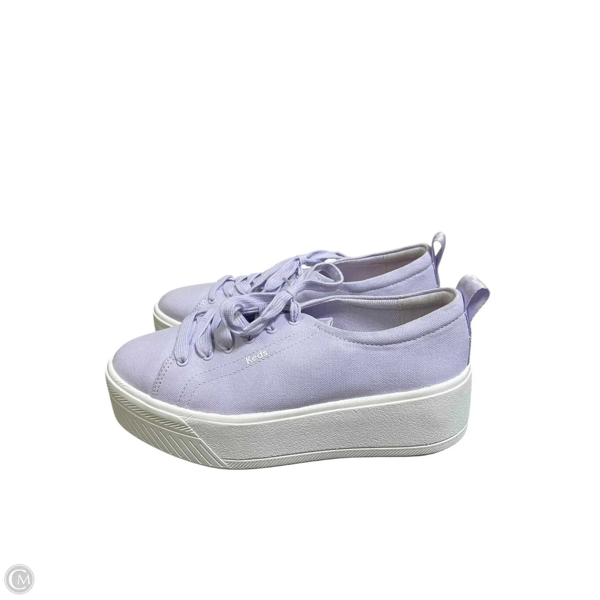 Shoes Sneakers By Keds In Purple, Size: 7 Adjustable Tongue Plush Touch