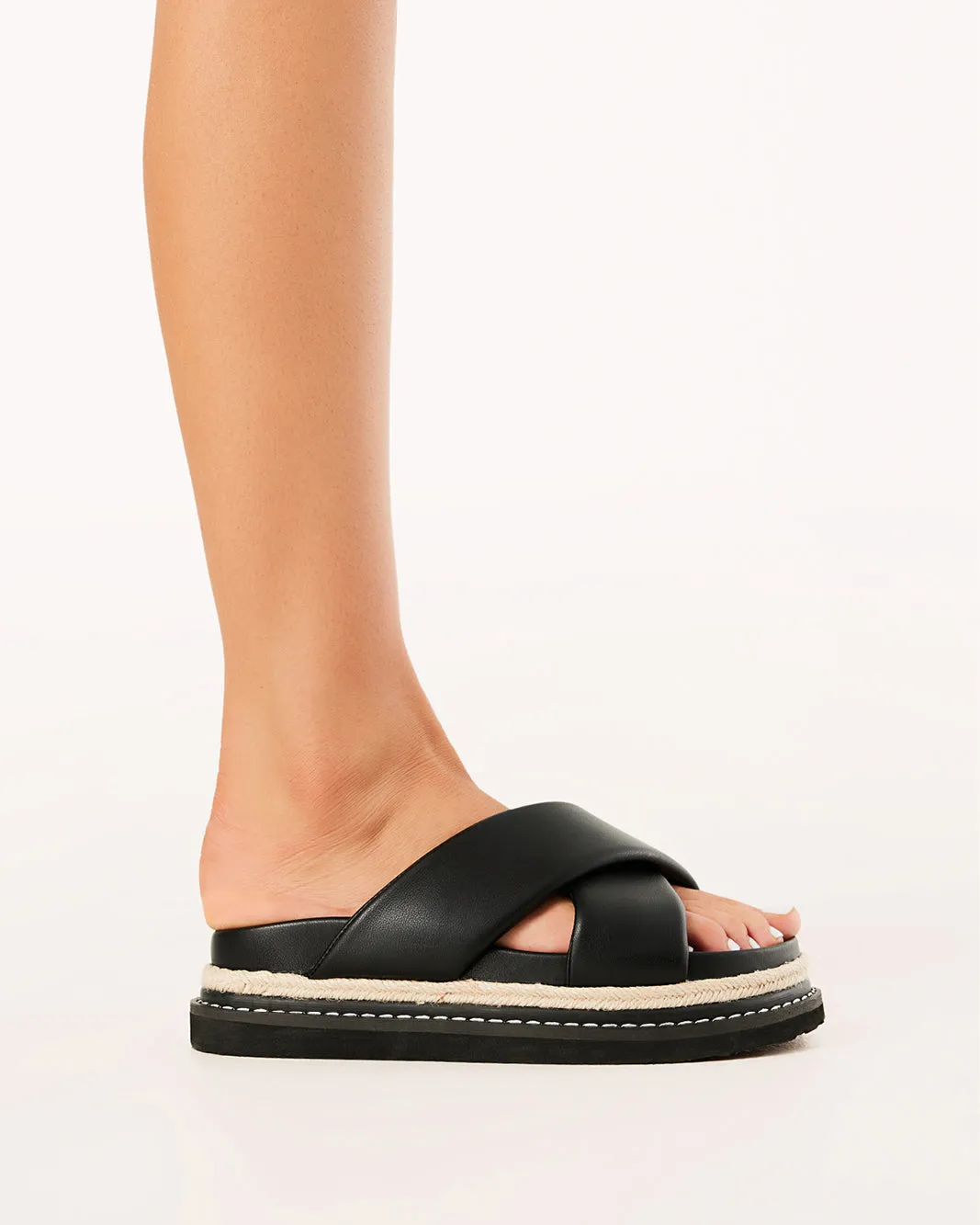 Comfy Travel Flats ARABEL WIDE FIT - BLACK
