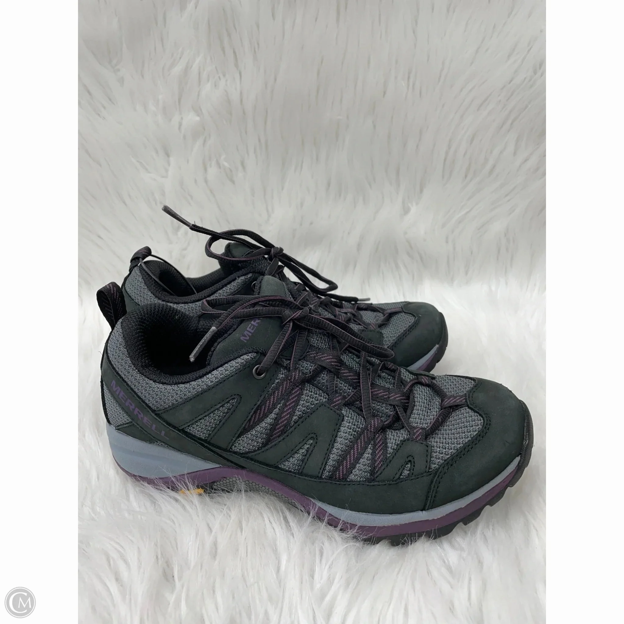 Shoes Sneakers By Merrell In Black & Grey, Size: 7.5 Fashionable Appeal