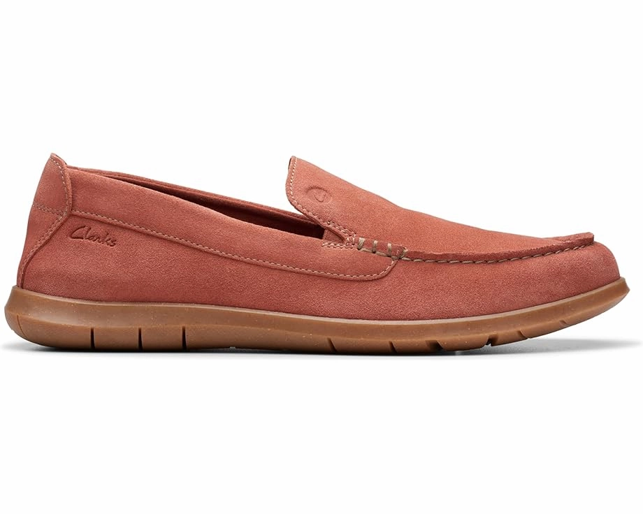 Clarks Men's Flexway Step Slip Ons - Red Calm Step