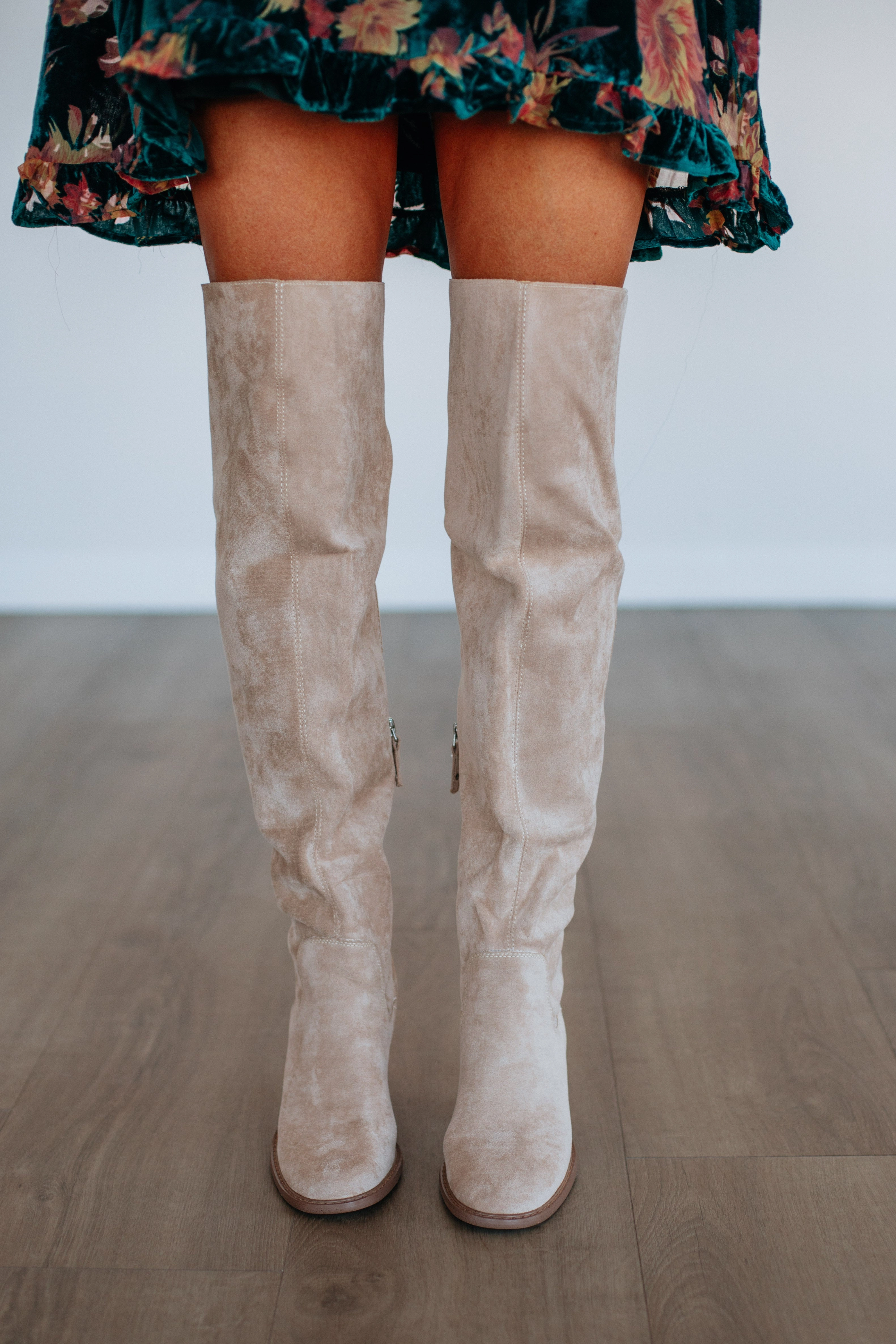 Addressing The Rumors Boots - Beige Color Mix Memory Foam Wellness Seekers