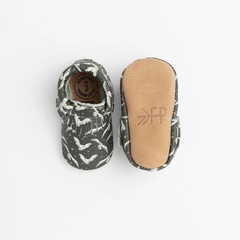 Hedwig in Flight Moccasin Baby Shoe Mesh kids' shoes