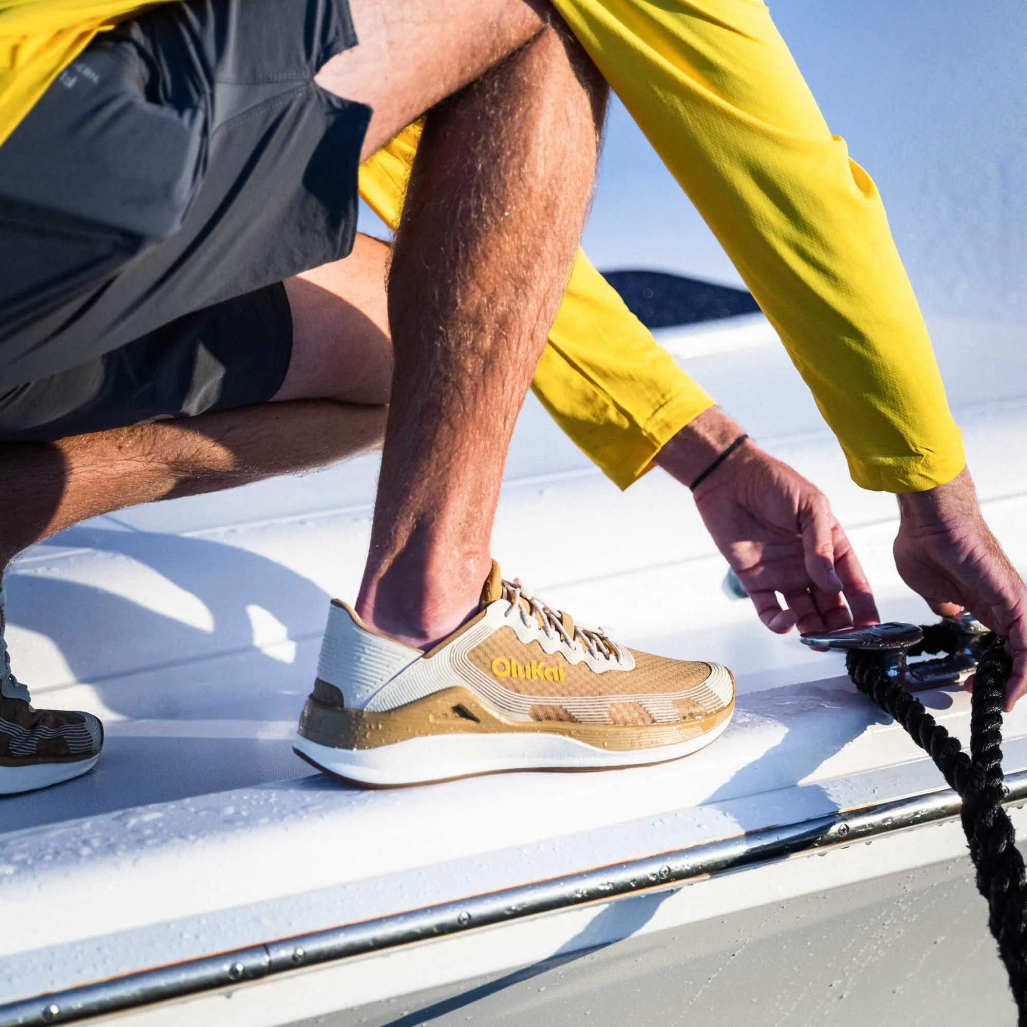 Secure Fit Lacing System Pressure Dispersing Insole Ahi - Tan / Tapa