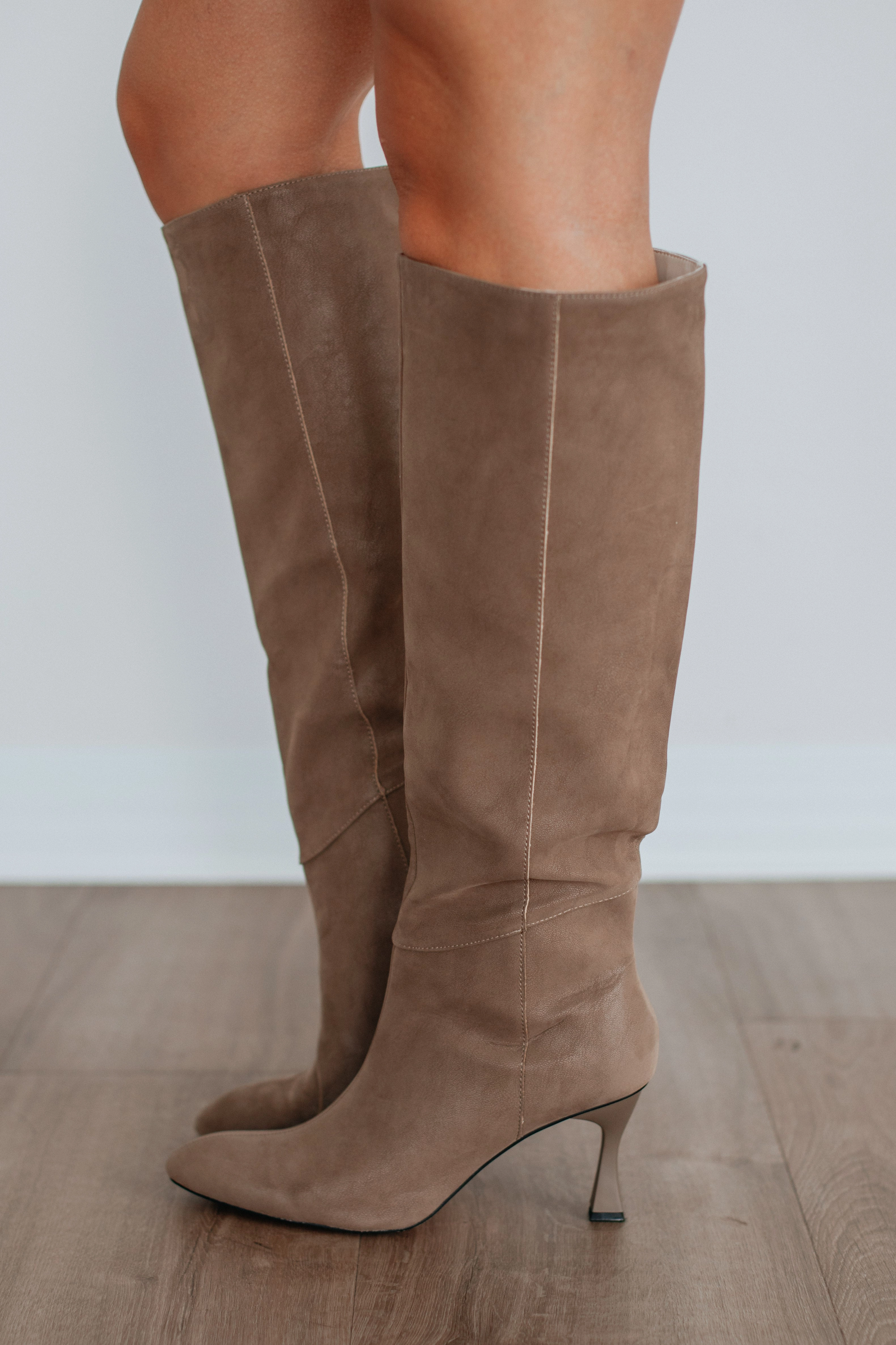 Take Me Seriously Boots - Dark Taupe Non Slip Standing Workers Sand Move