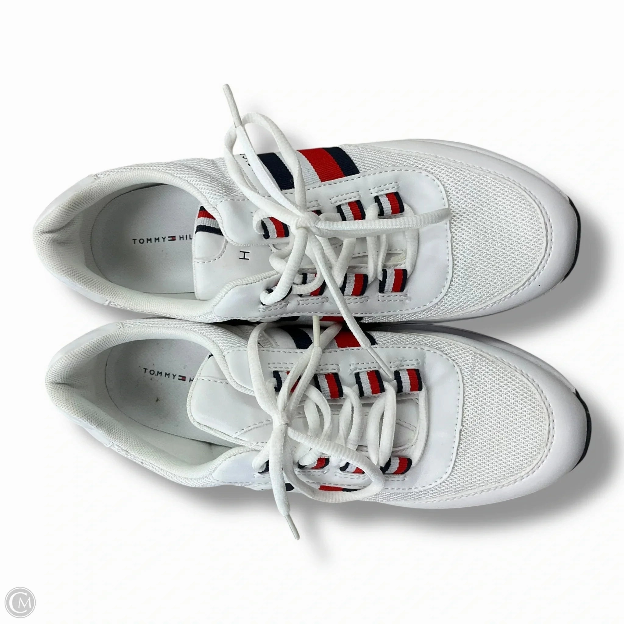 Recycled Mesh Upper Ventilation Mesh Shoes Sneakers By Tommy Hilfiger In White, Size: 9