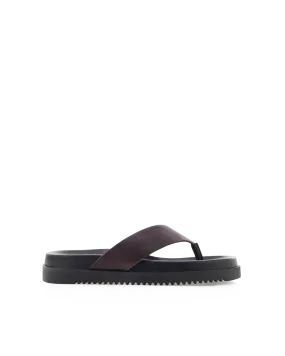 Footbed Massage Nodes Ergonomic Contour Shape AILA - DARK CACAO