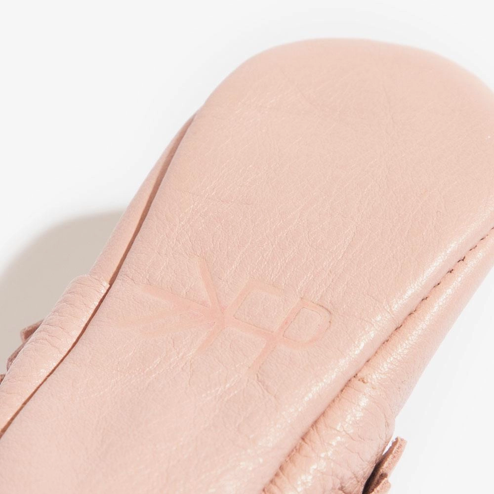 Blush Moccasin Baby Shoe Shockproof Padding SturdyStitch