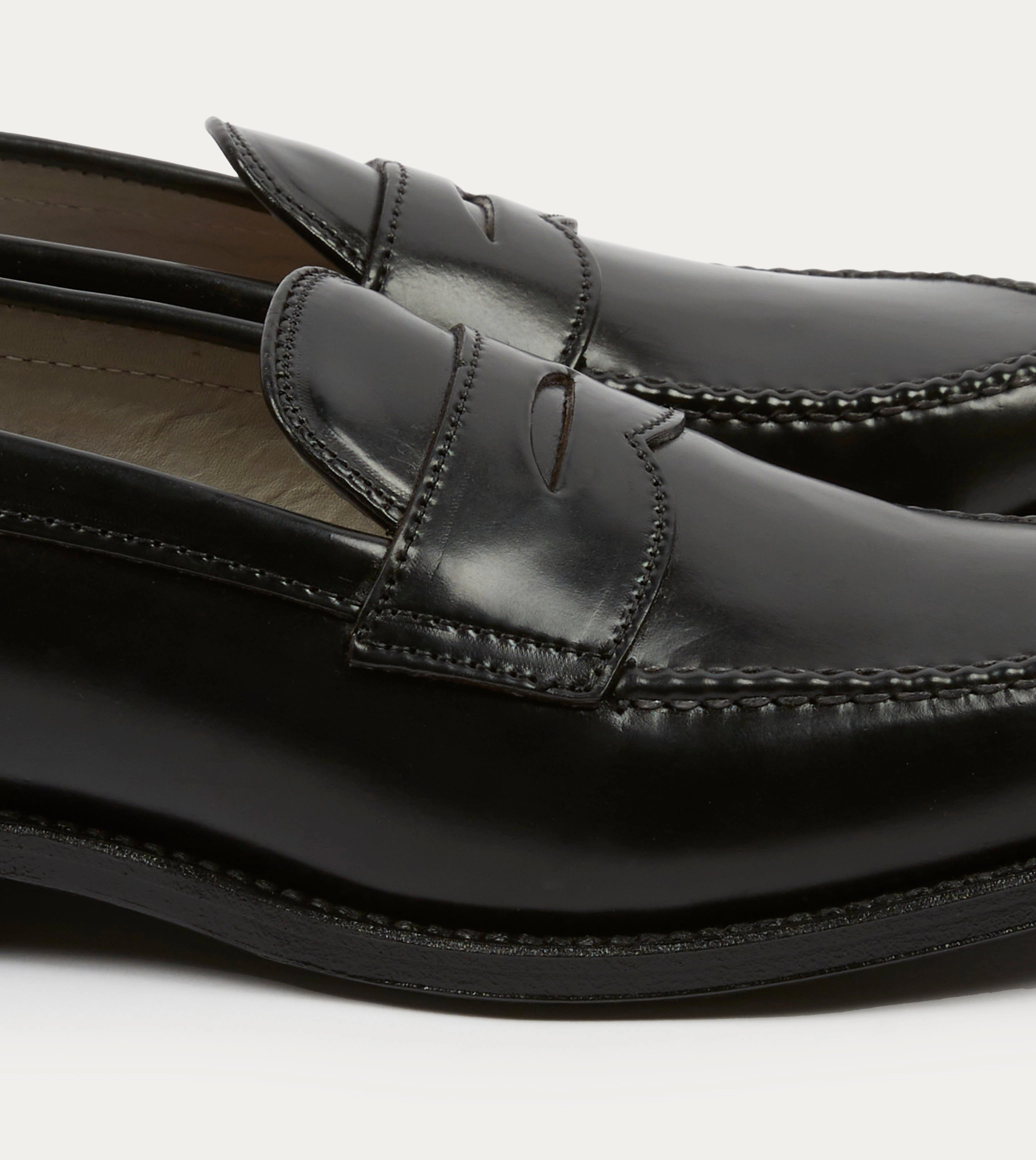 Alden Black Cordovan Handsewn Leisure Loafer Relaxed Comfort Safe Power