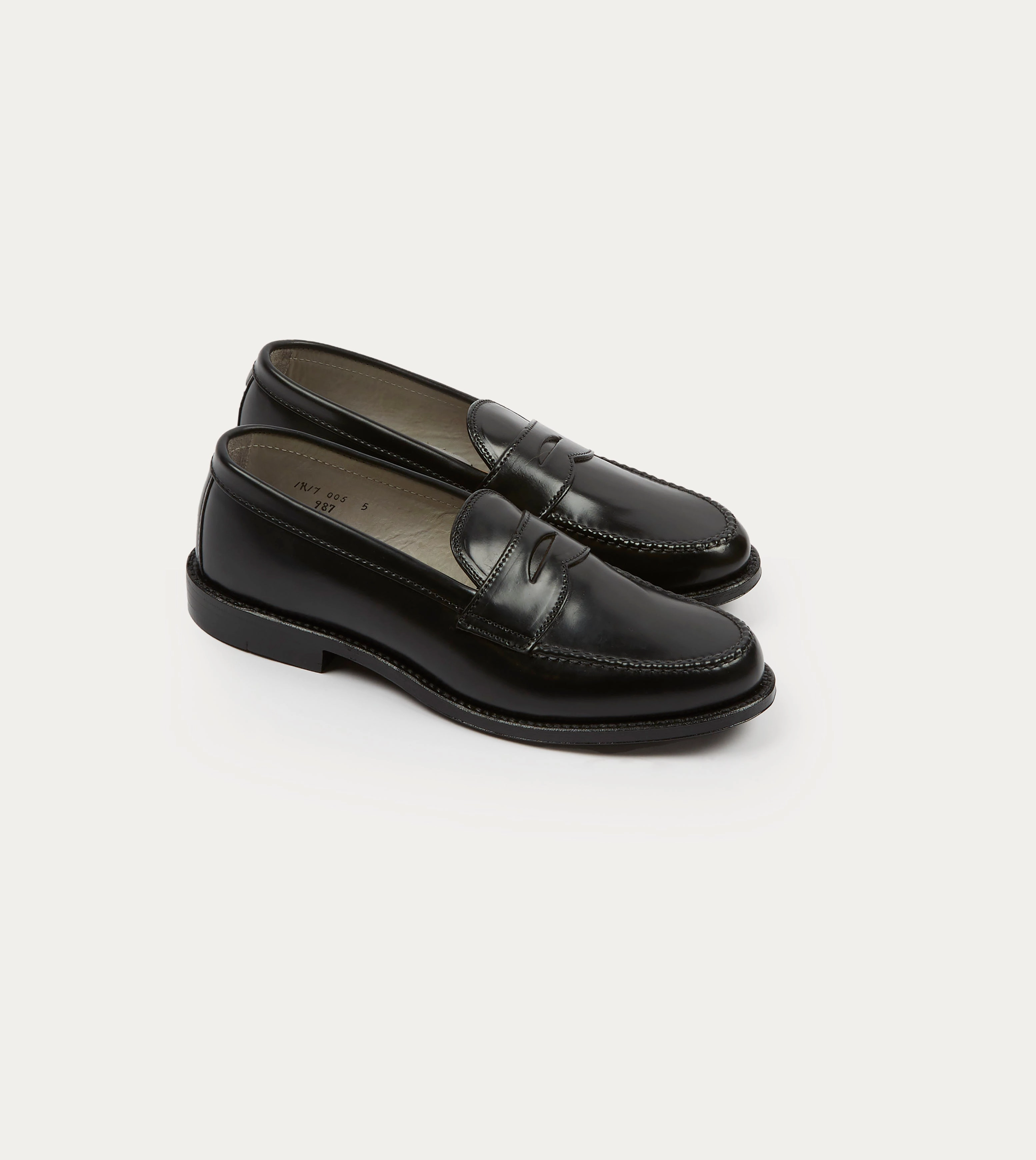 Alden Black Cordovan Handsewn Leisure Loafer Eco Friendly