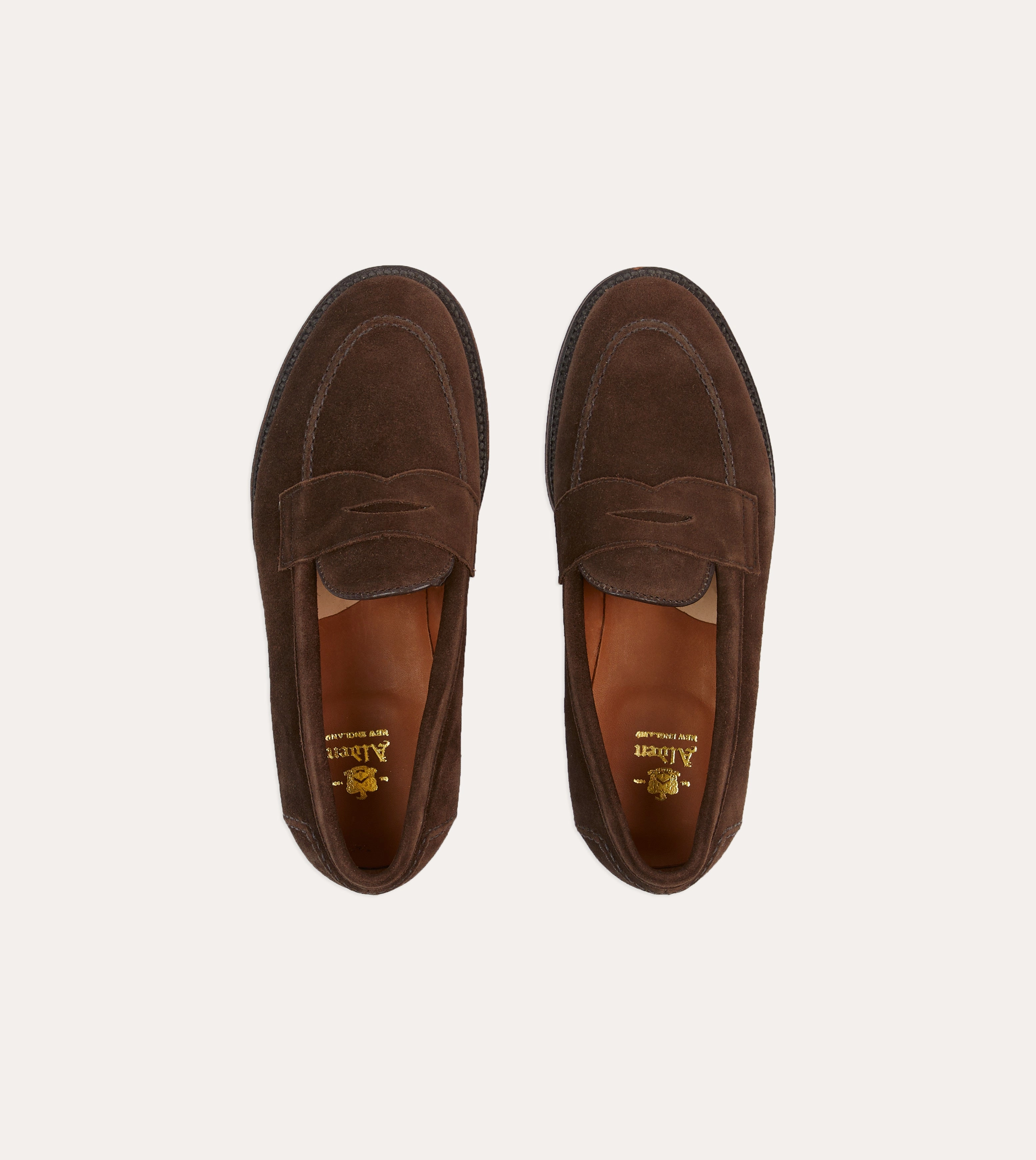 Opulent Fit Alden Brown Suede Penny Loafer