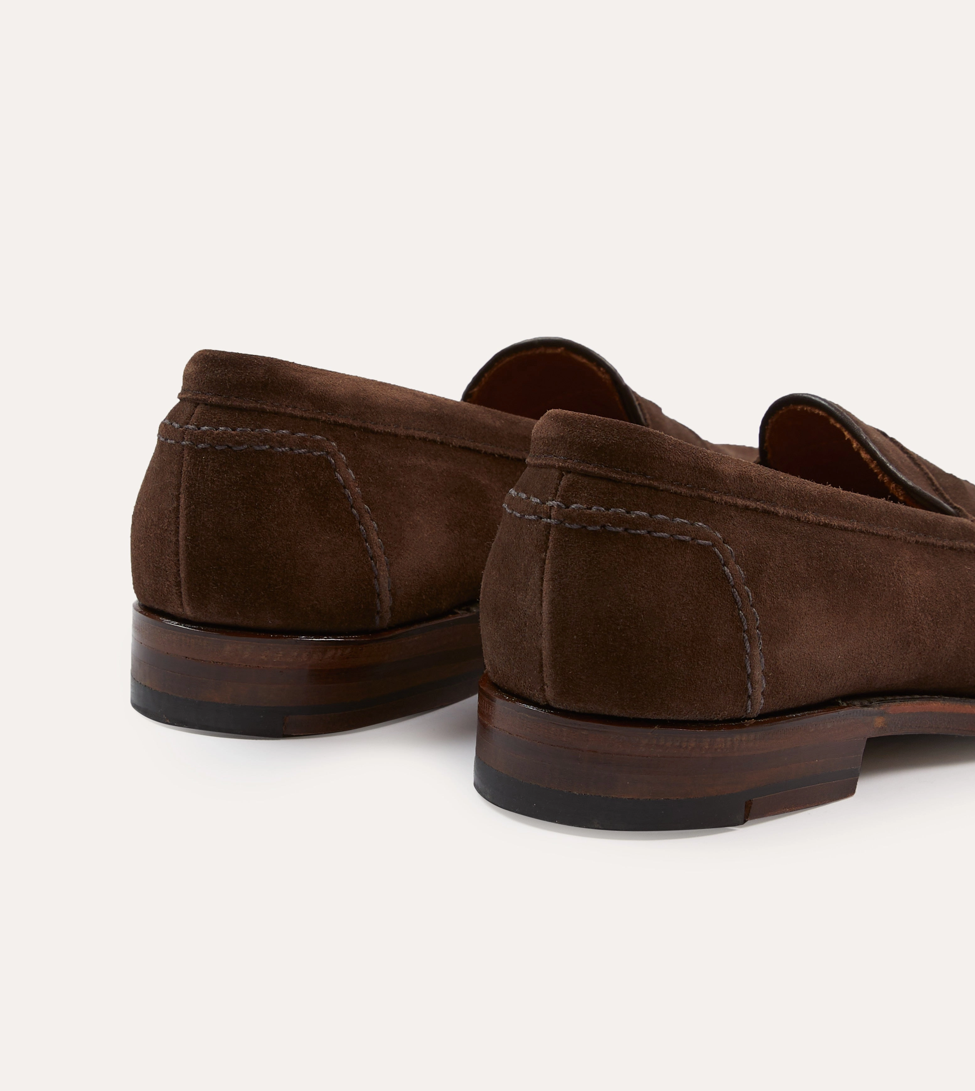 Alden Brown Suede Penny Loafer Daily Errand