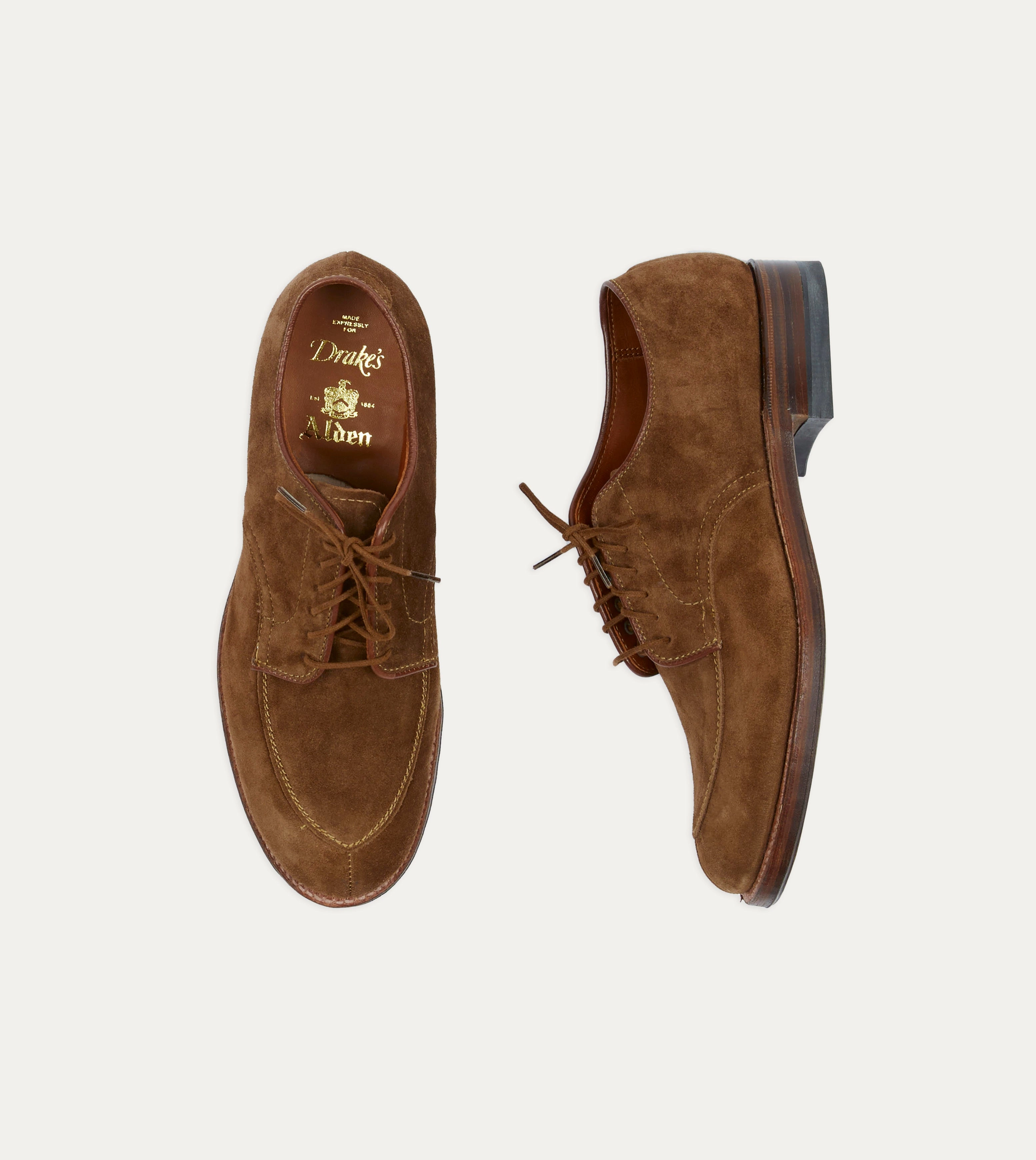 Air Circulation Channel Bespoke Fit Alden Snuff Suede Algonquin Blucher