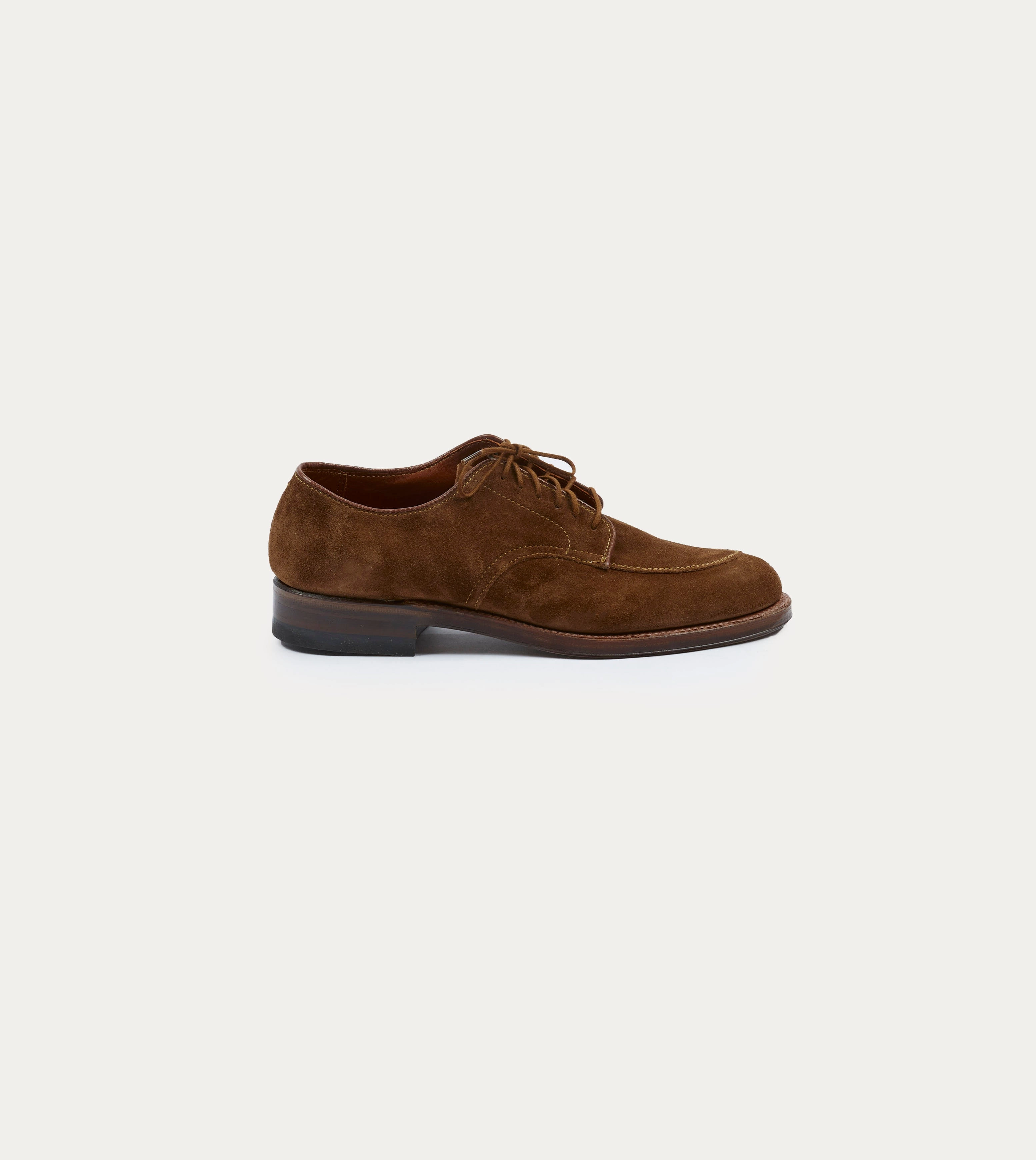 Alden Snuff Suede Algonquin Blucher Stylish Fit Clean Edge
