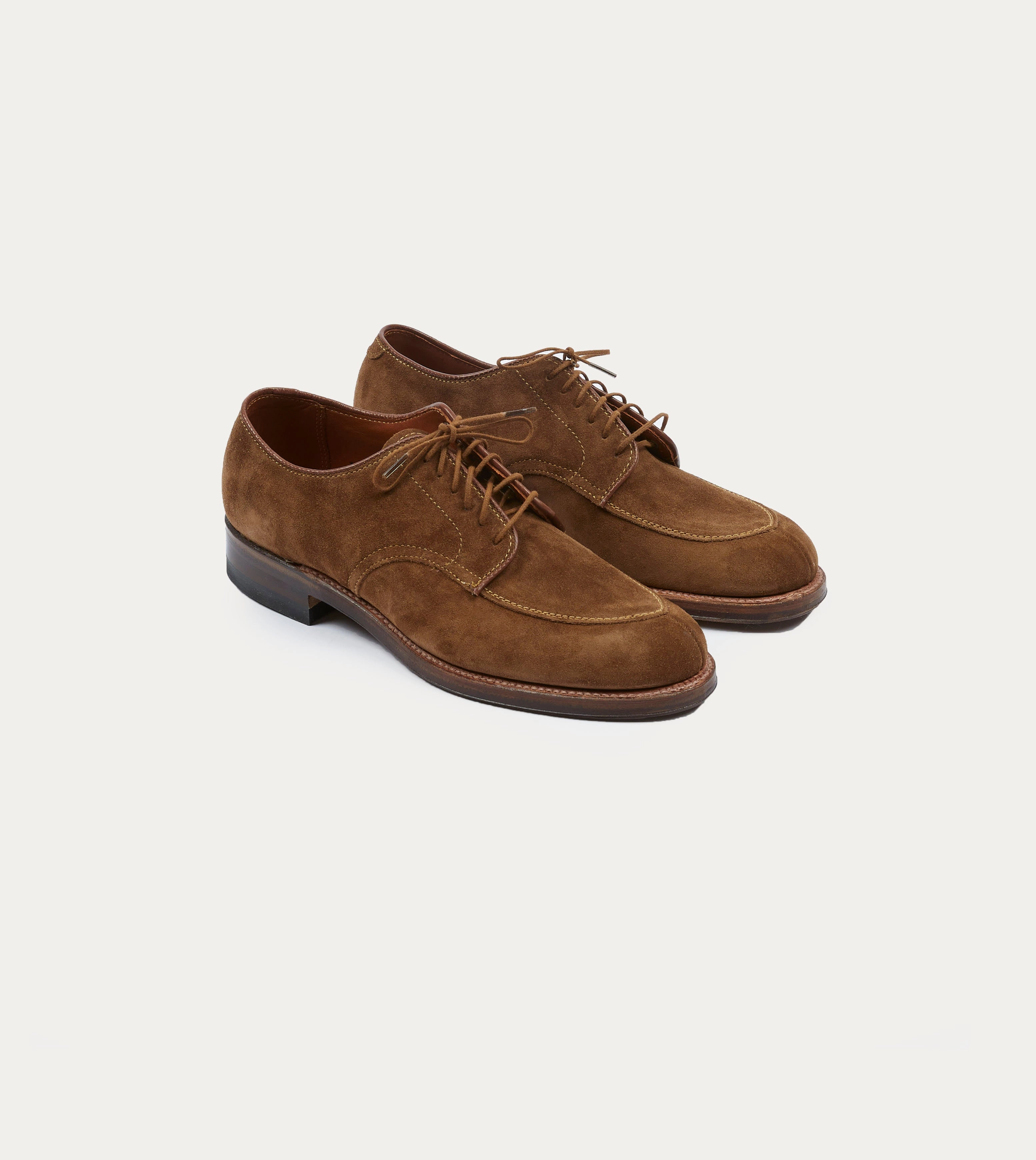 Alden Snuff Suede Algonquin Blucher Sharp Lines Neutral Tone