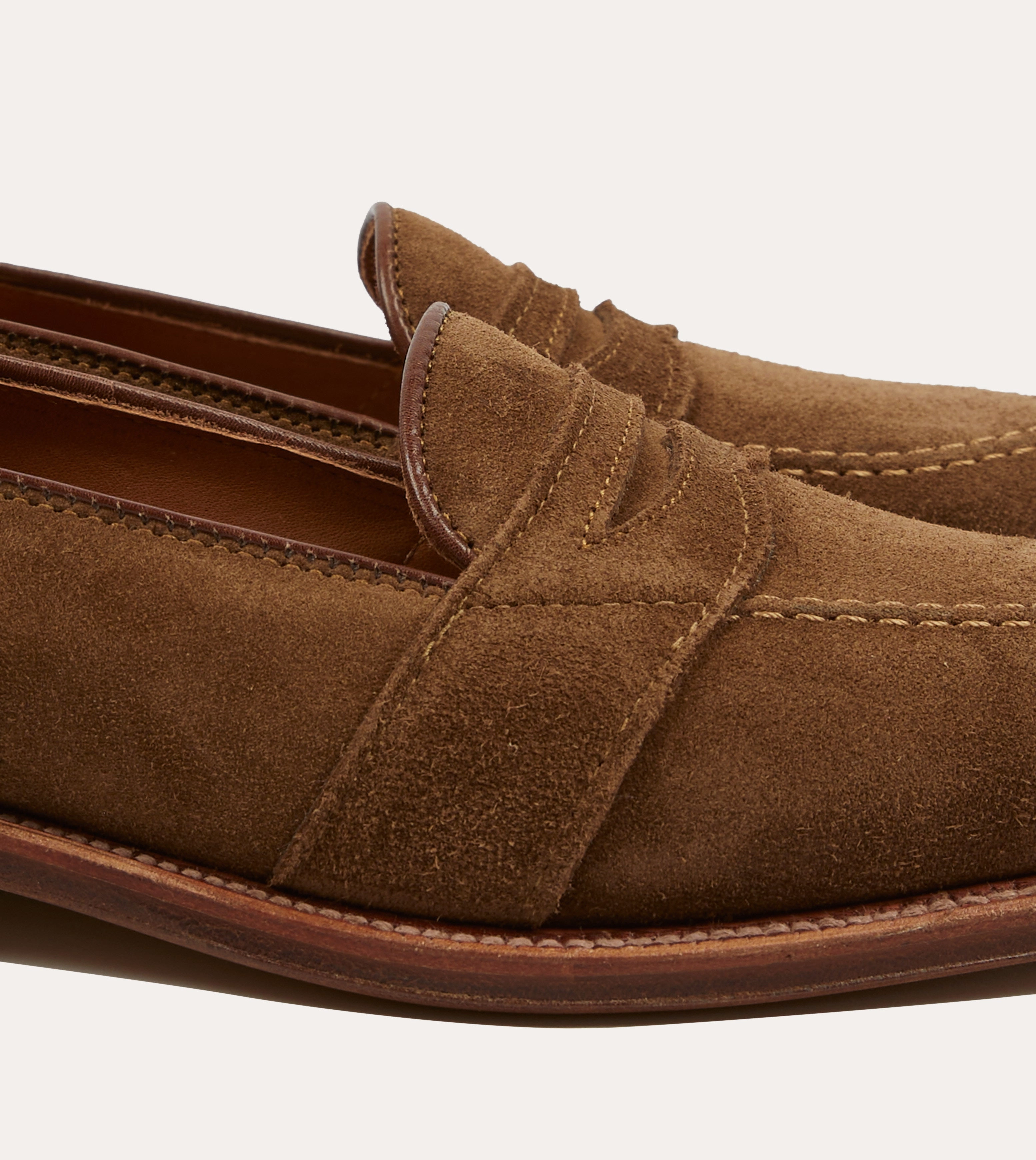Alden Snuff Suede Full Strap Loafer Midday Comfort