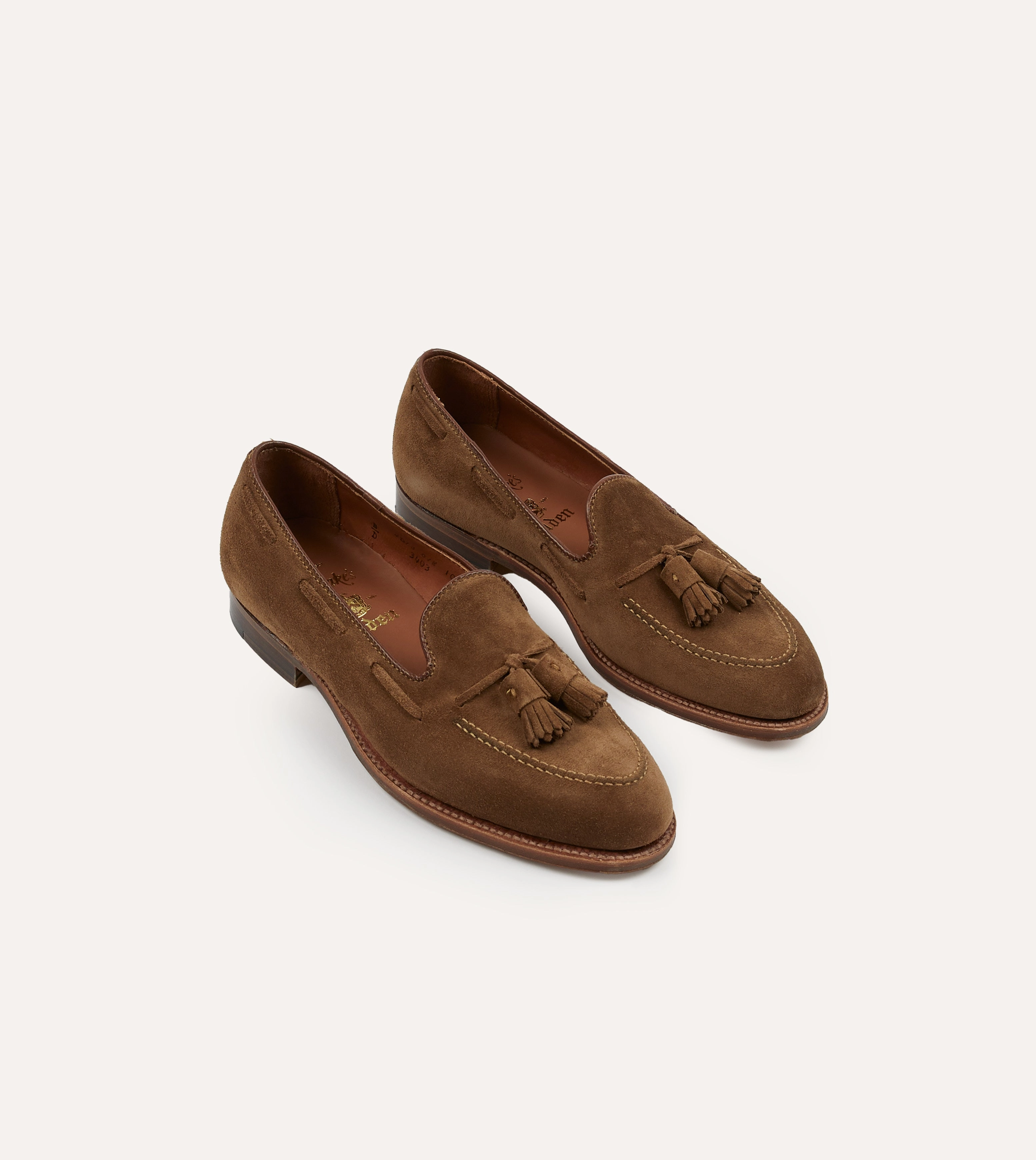 Work Hour Fit Alden Snuff Suede Tassel Loafer