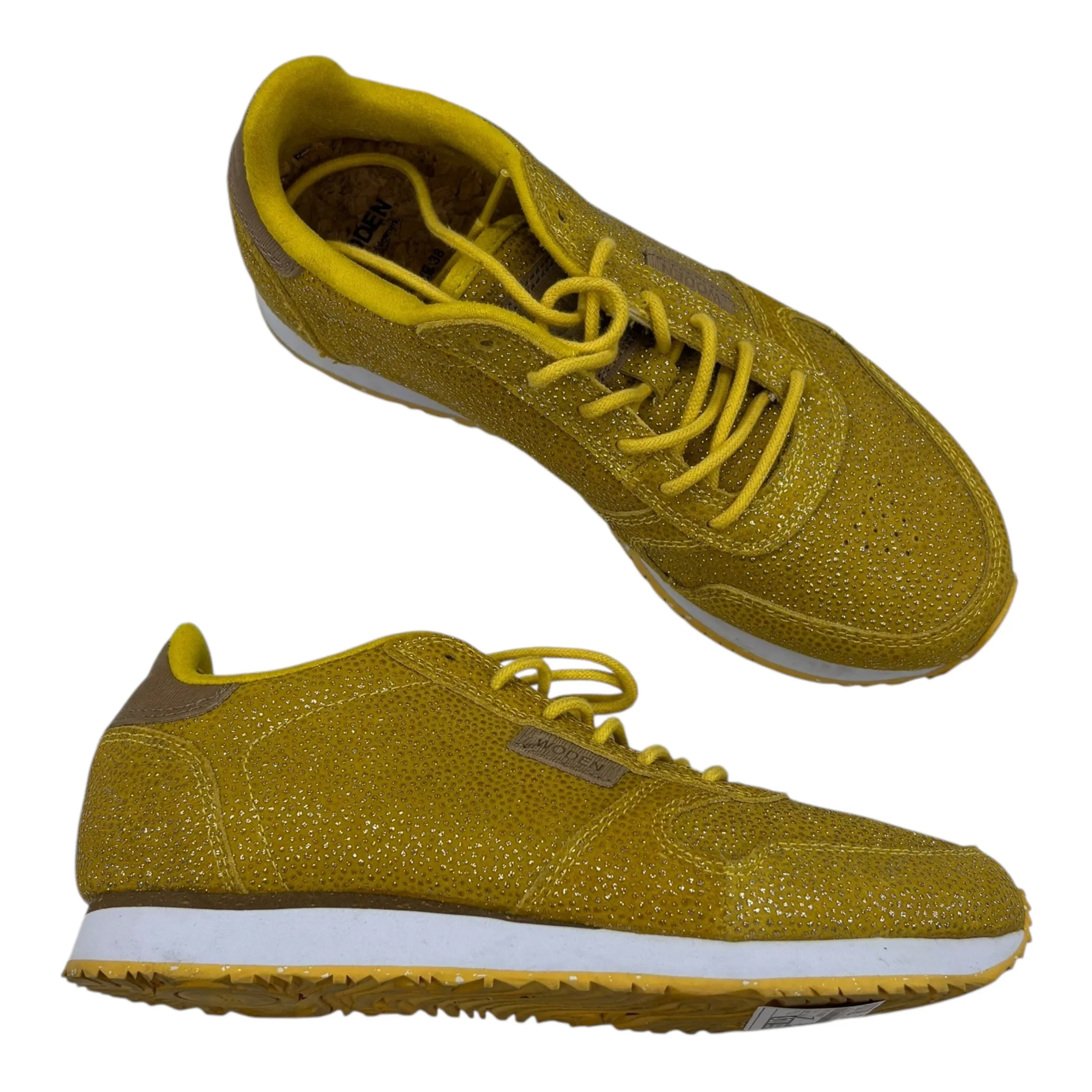 Eco Friendly Build Steady Steps Shoes Sneakers By Cmc In Yellow, Size:6.5