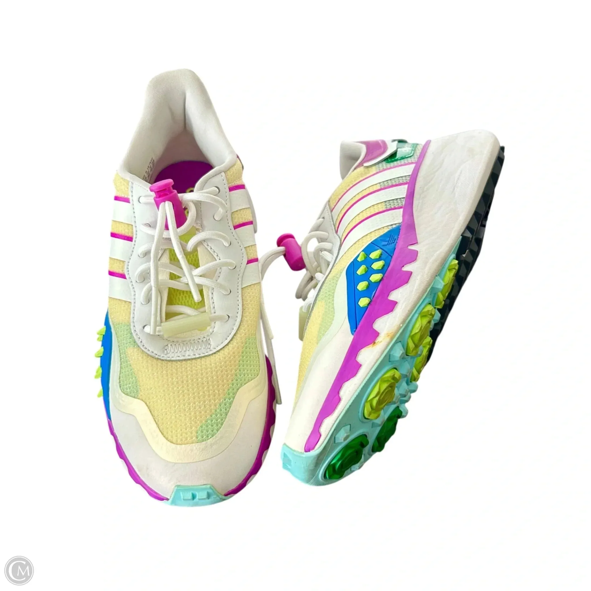 Balanced Arch Shoes Sneakers By Adidas In Purple & White, Size: 8