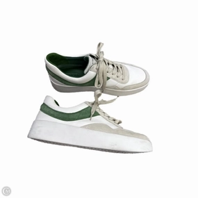 Shoes Sneakers By Vince In Green & White, Size: 8 Jumping Support