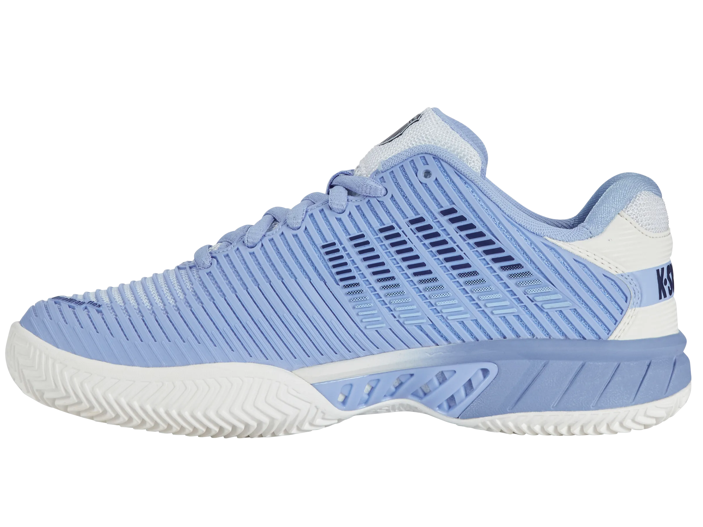96614-171-M | HYPERCOURT EXPRESS 2 CLAY | BRIGHT WHITE/OPEN AIR/ESTATE BLUE Arch Support Technology Cotton Base